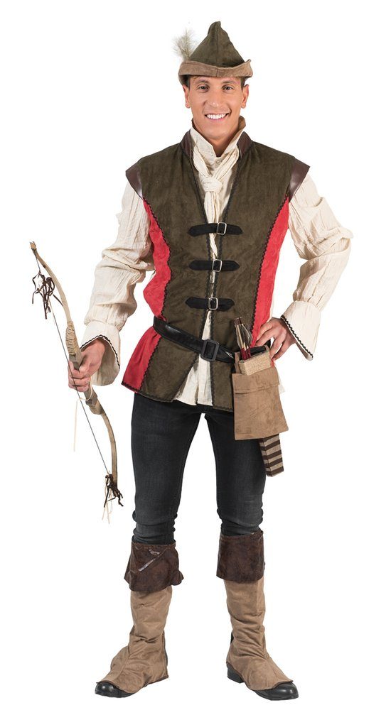 Das Kostümland Kostüm »Robin Hood Kostüm für Herren - Grün Rot - Film  Fasching Kostüm für Theater, Karneval oder Mottoparty« online kaufen | OTTO