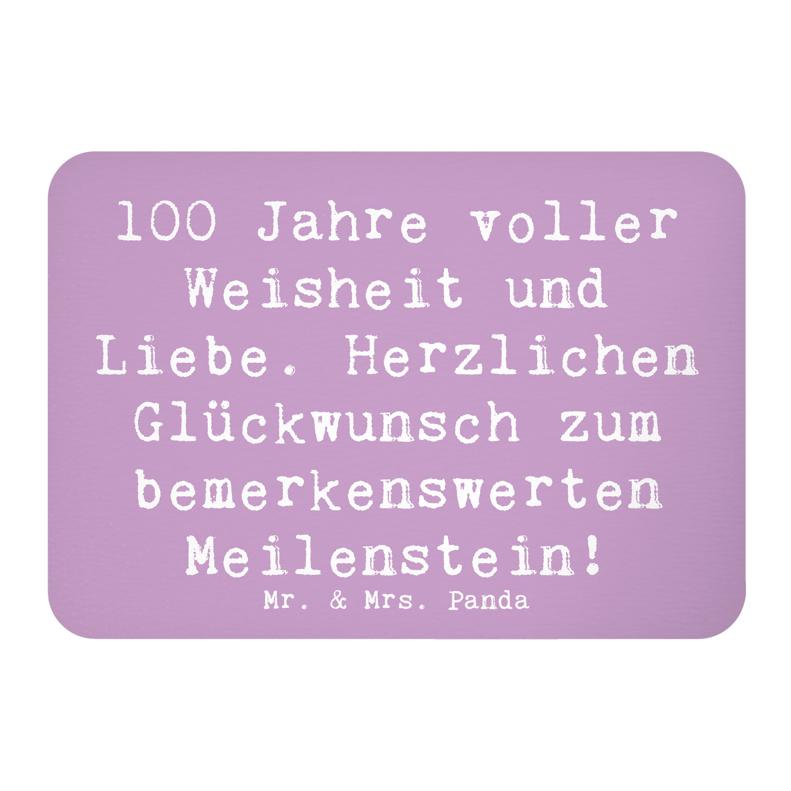 Magnet Spruch 100. Geburtstag - Lavendeltraum - Geschenk, bemerkenswerter Me