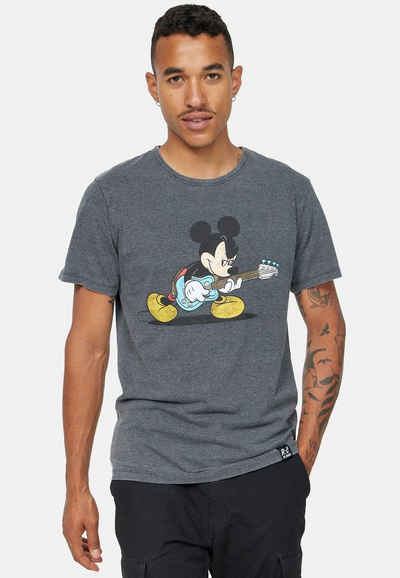 Recovered T-Shirt Disney Mickey Playing Bass GOTS zertifizierte Bio-Baumwolle
