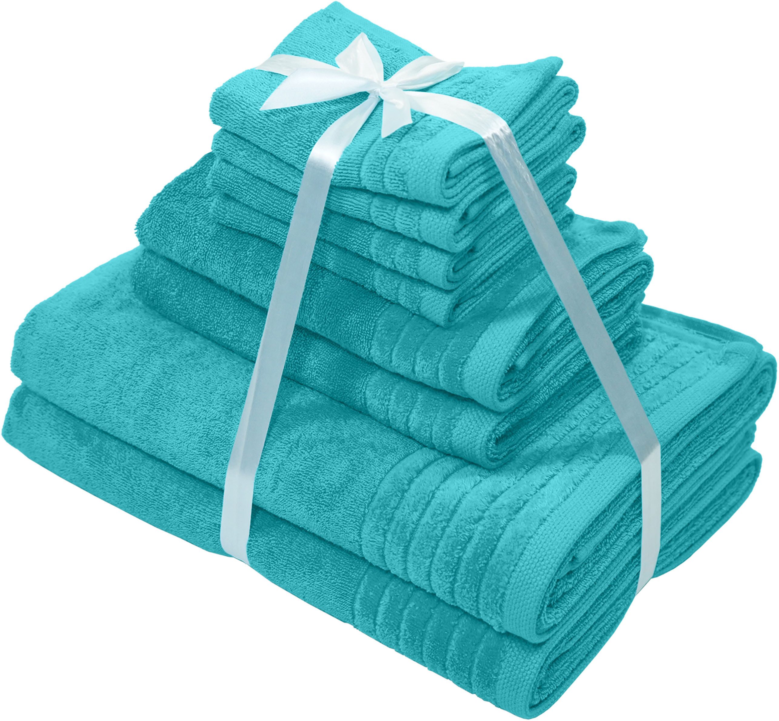 OTTO home Handtuch Set Sanremo Premium, Premium Handtücher, 600 gr/m², dicke Qualität, Frottier (Set, 8-St), Duschtücher, Handtücher, Seiftücher, 100% Baumwolle – Bild 3 von 5