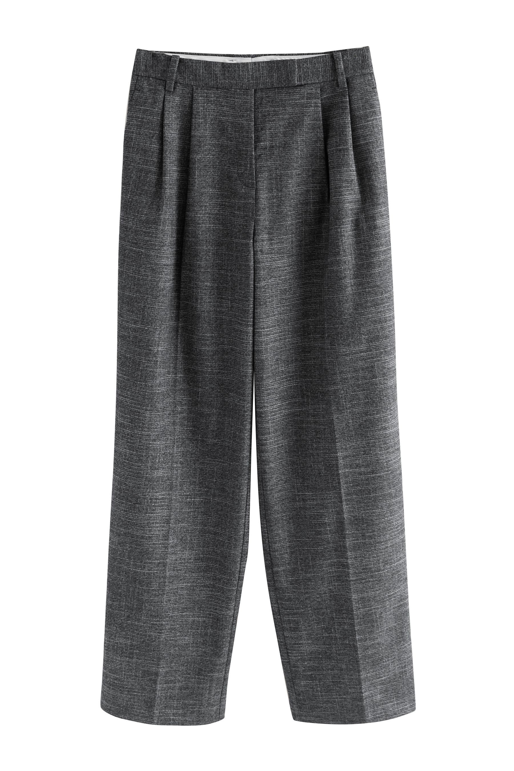Next Bundfaltenhose Kreuzschraffur-Hose mit Bundfalten, Kurzgröße günstig online kaufen