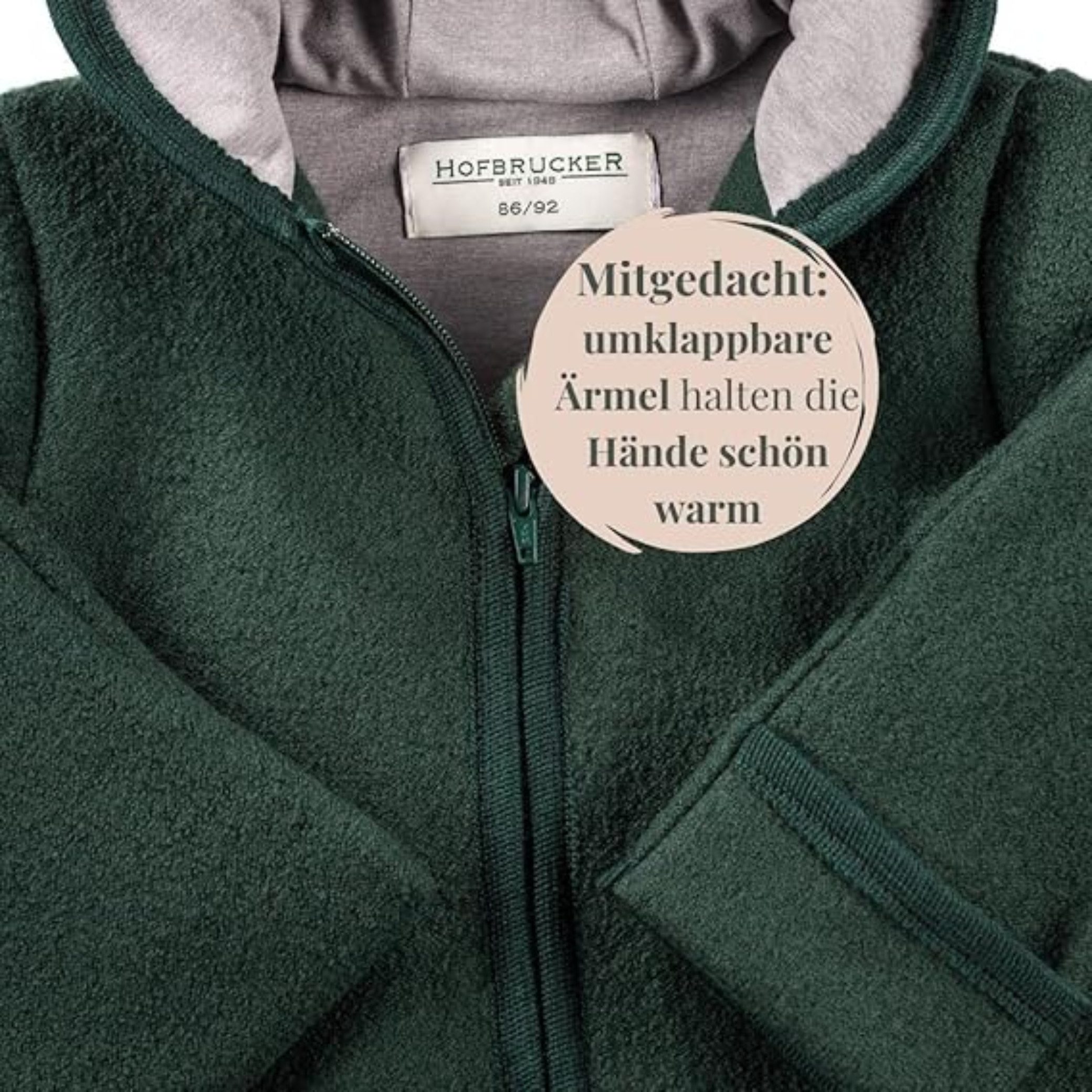 Hofbrucker seit 1948 Schlafoverall Wollwalk Overall – Bild 4 von 5