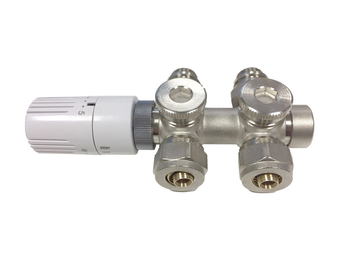 Belrad Heizkörper BLR255, Ventil-Armaturen Set Multiblock Universal Eck-/Du günstig online kaufen