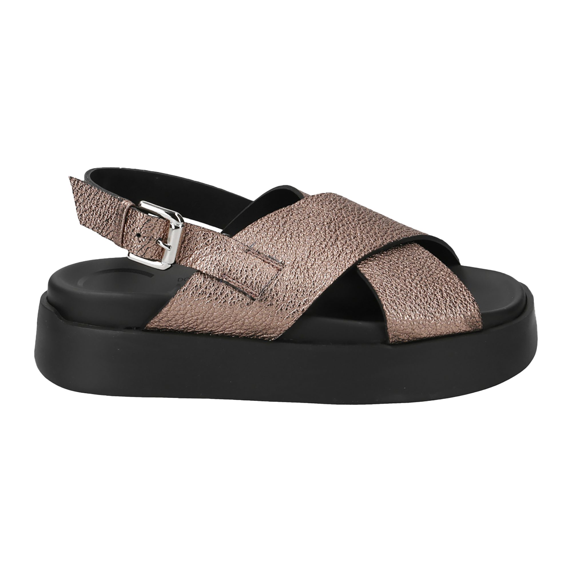 Donna Carolina Donna Carolina 47.127.098-003, Sandaletten, Braun,metallik, Damen Sandalette