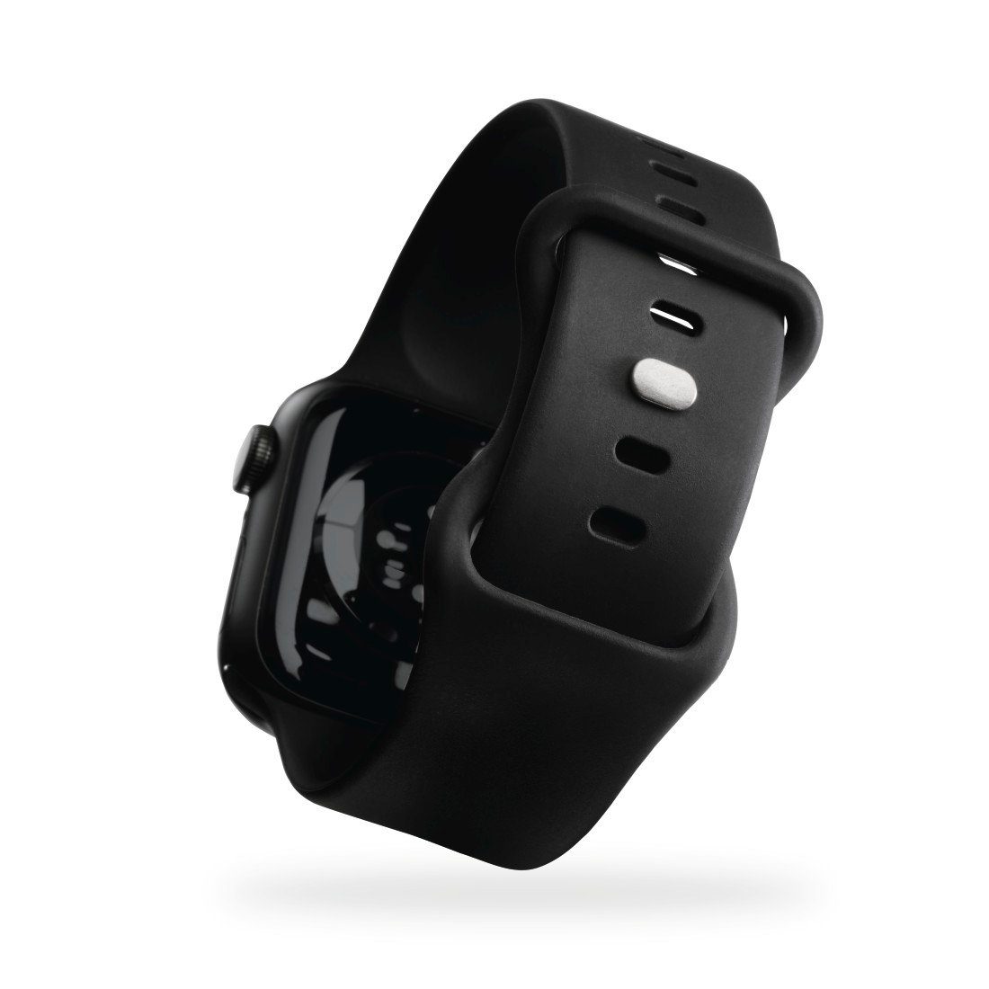 schwarz 1 41 Watch 40 8, Druckknopf, Watch Apple Apple 4, 5, 6, Silikon, SE, und 2, Smartwatch-Armband Watch Apple für Hama 3, 9 mm, Wechselarmband 7, mm, 38 mm,