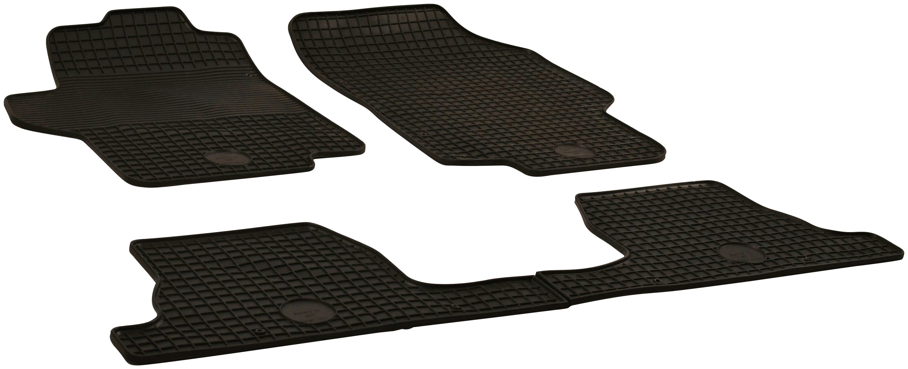 WALSER Passform-Fußmatten (4 St), für Peugeot 1007 Schrägheck, für Peugeot 1007 (KM) 04/2005-Heute | Automatten