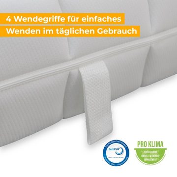 Federkernmatratze Onyx TFK wahlweise als Kaltschaum- oder Federkern-Matratze, Beco, 21 cm hoch, Schlafen wie im Luxus-Hotel, 100% Made in Germany 90x200, Versand 0