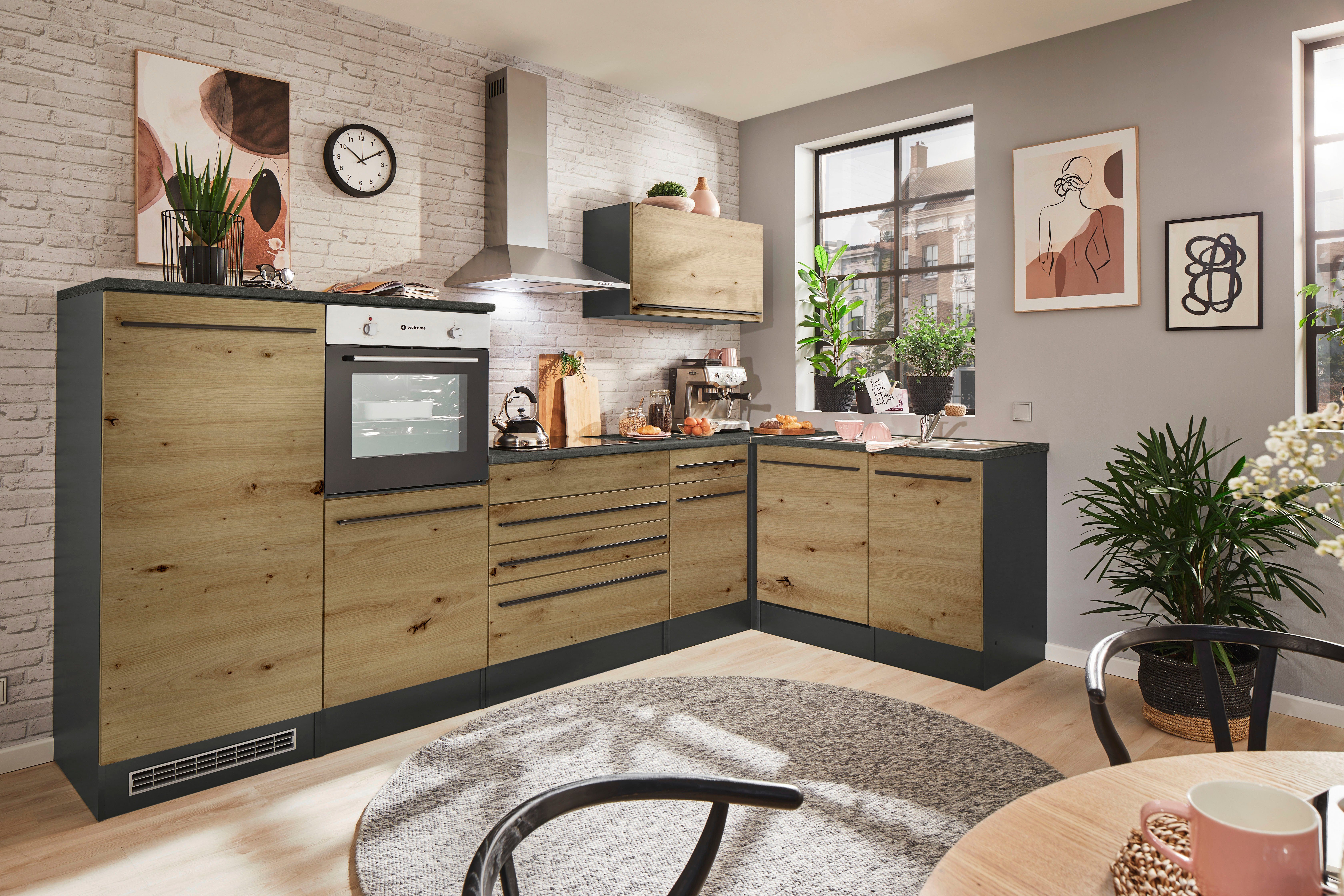 BASIC by Balculina Winkelküche Jazz, Stellbreite 320/175 cm, wahlweise mit günstig online kaufen