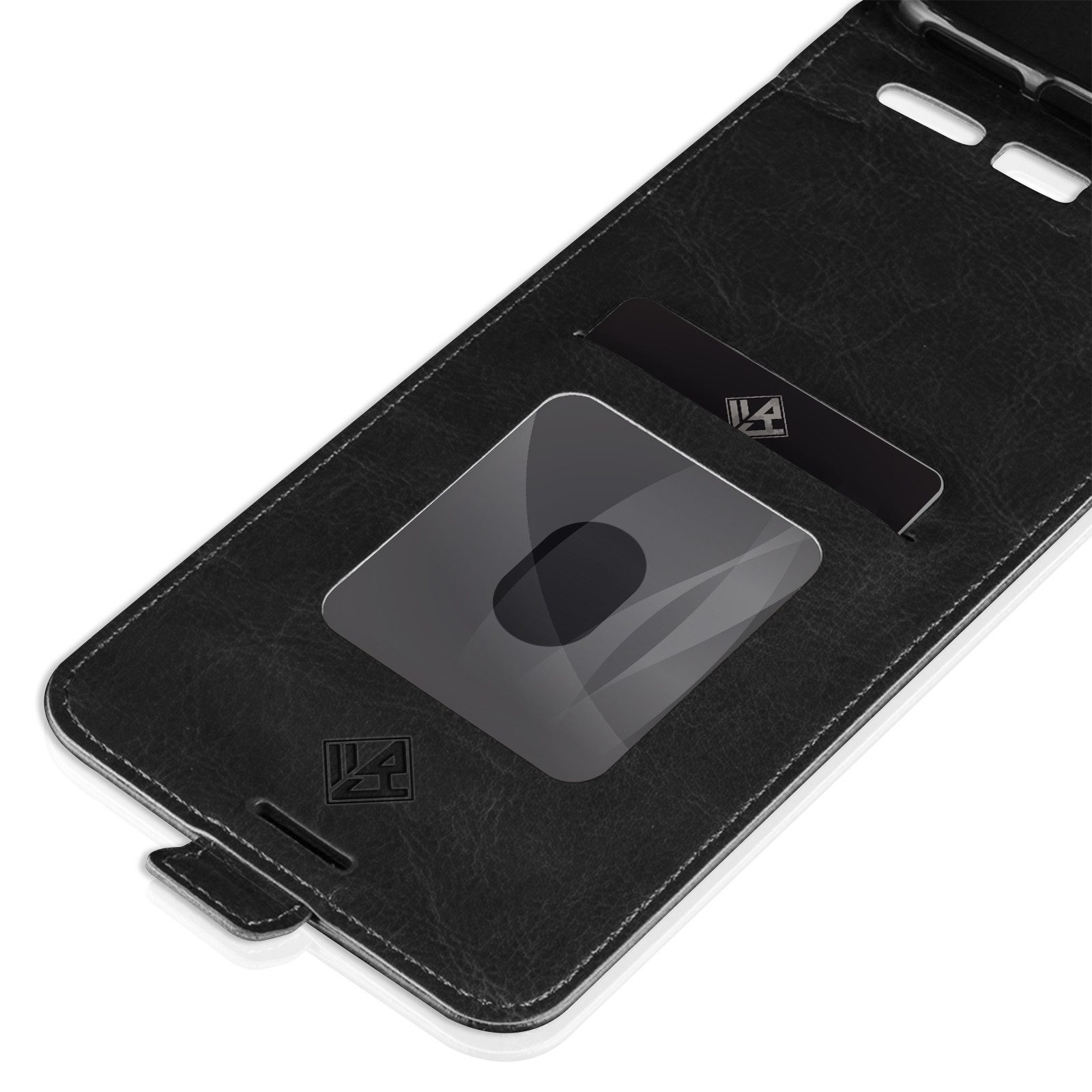 Tec-Expert Handyhülle Klapp Hülle für Huawei P20 5.8 Zoll, 5.8", Tasche Klapphülle Case mit Kartenfach Fliphülle vertikal