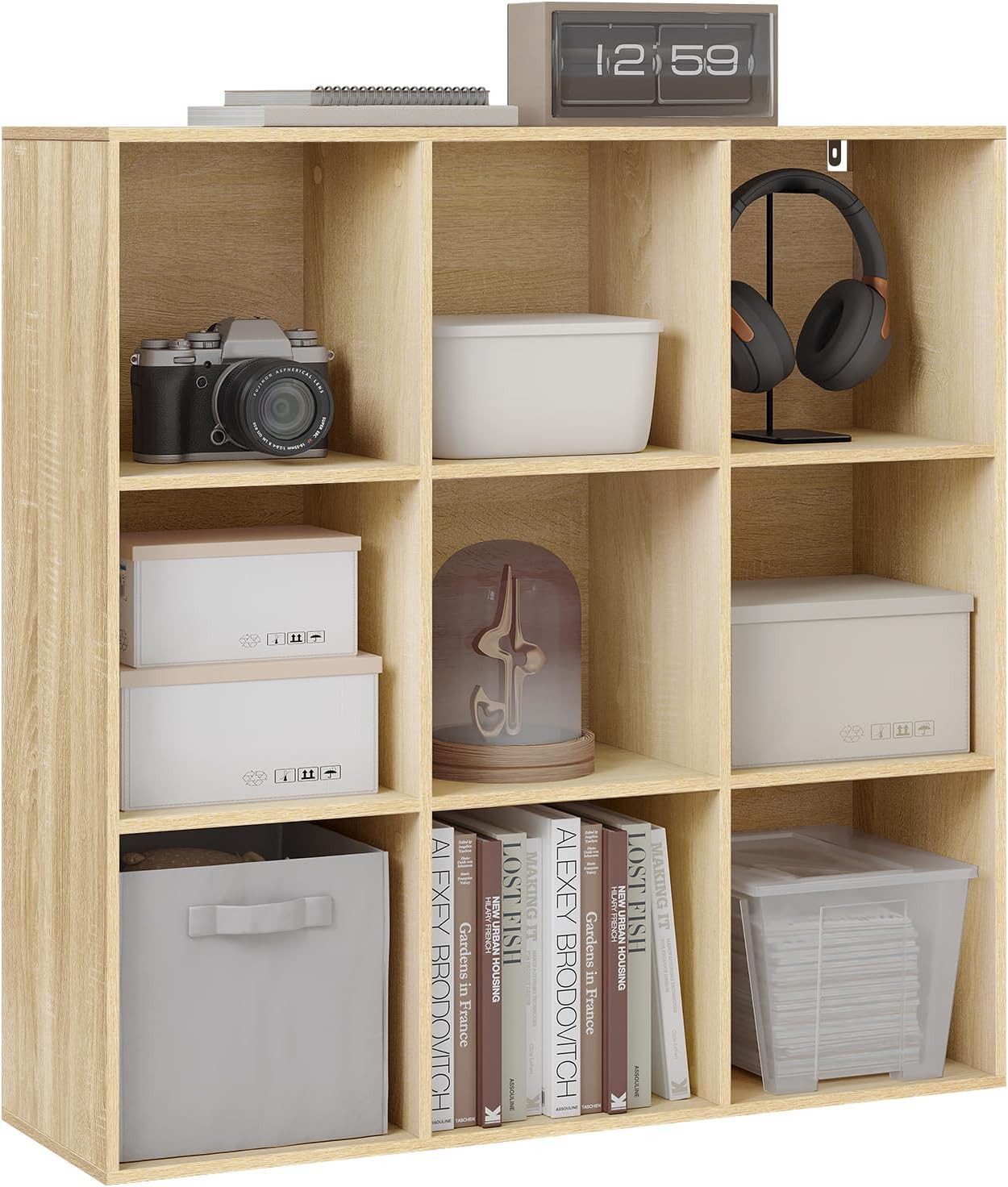 Woltu Bücherregal, Raumteiler, mit 9 Fächern, günstig online kaufen