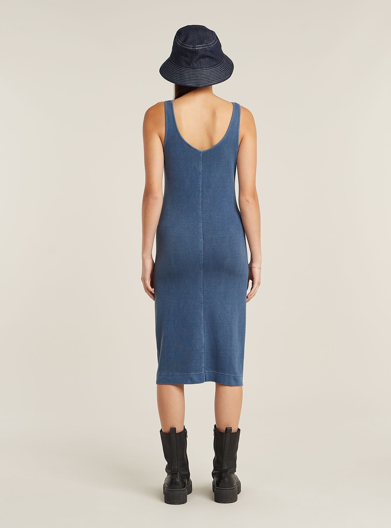 G-STAR Bodykleid Overdyed Asymmetric Zip Kleid