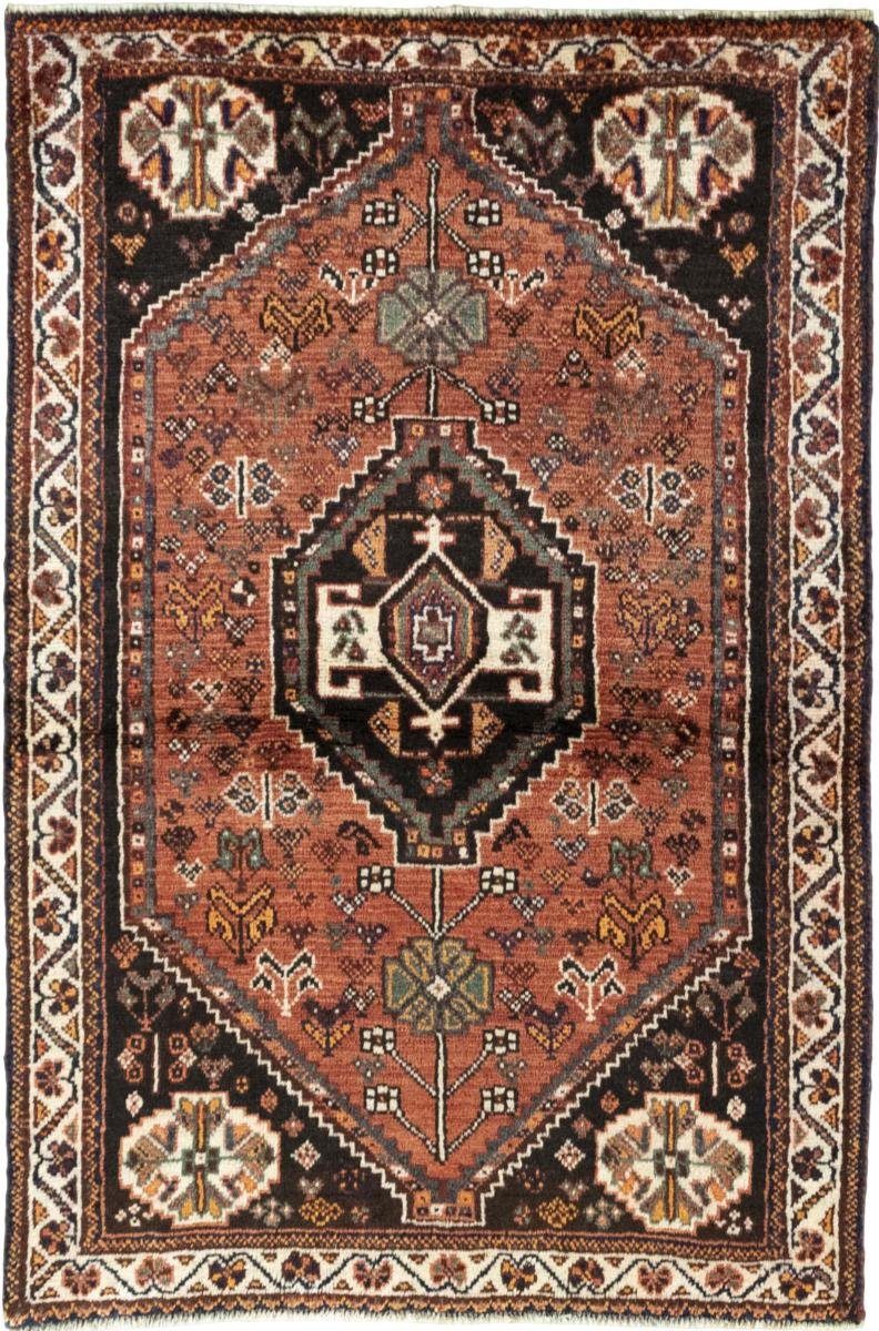 Orientteppich Shiraz 106x161 Handgeknüpfter Orientteppich / Perserteppich, Nain Trading, rechteckig, Höhe: 10 mm
