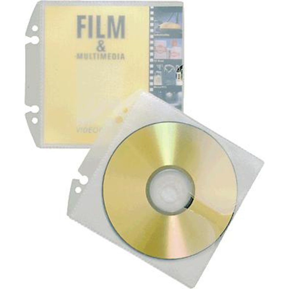 DURABLE CD-Hülle Durable CD/DVD Ordner-Hülle 1 CD/DVD/Blu-Ray PP Transparent 10 St. 5