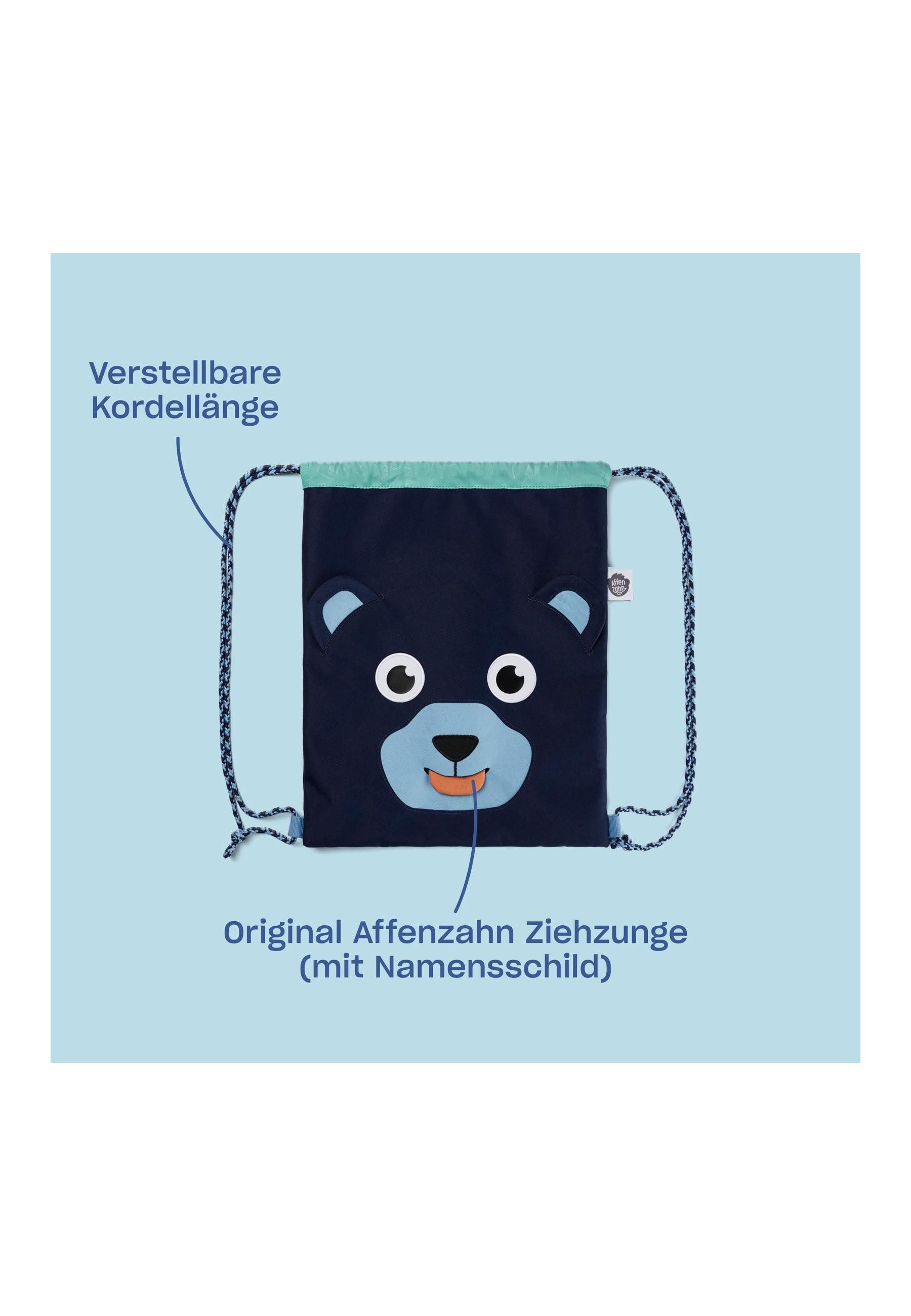 Affenzahn Turnbeutel Sportbeutel . (1-tlg), mit frecher Ziehzunge