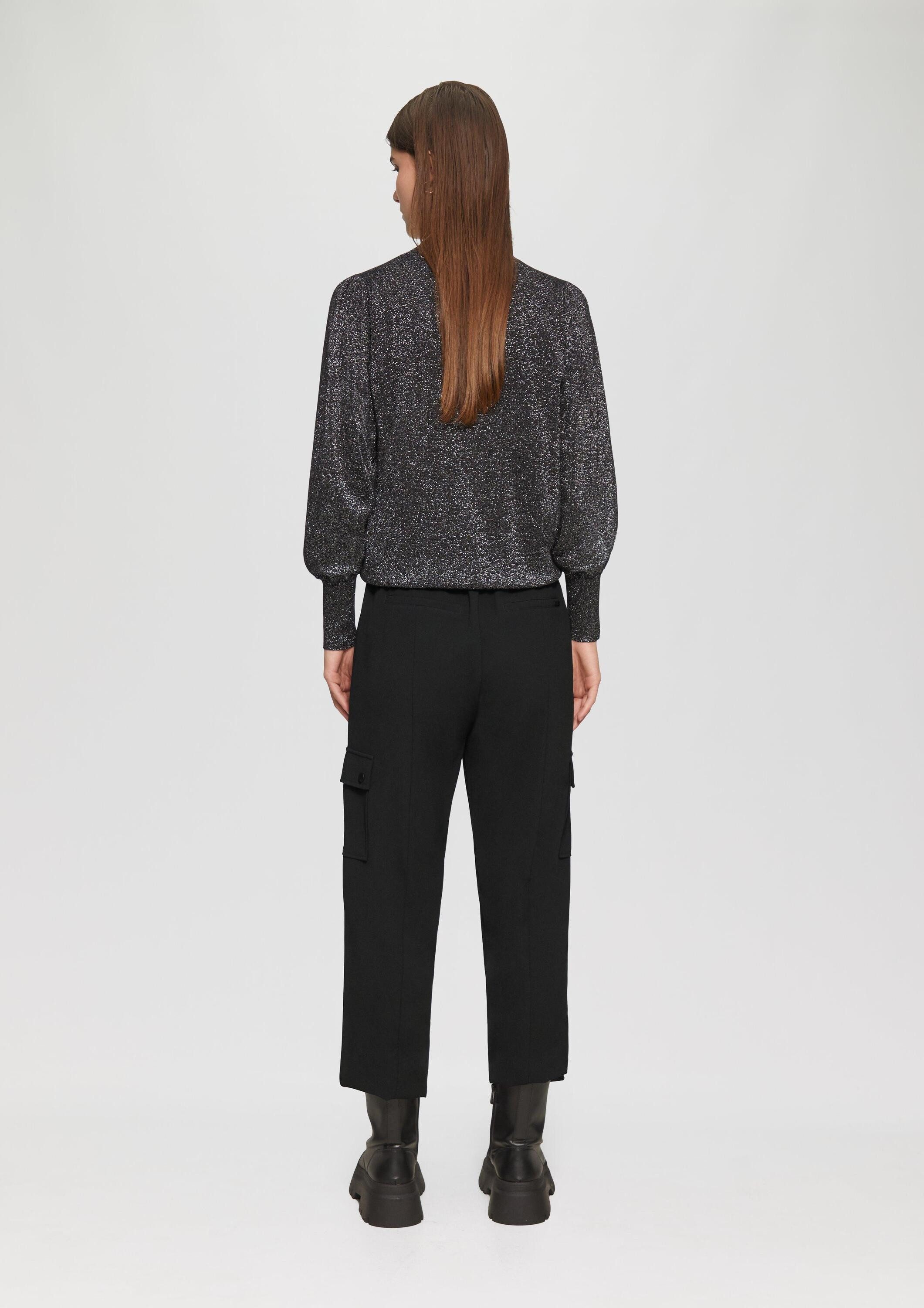 QS Chinos Hose Jogpants mit Cargotaschen und Bündchen am Saum