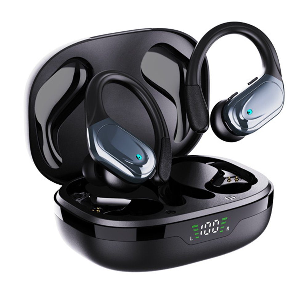 GelldG Bluetooth 5.1 Kopfhörer Sport, Ladefach LED Anzeige, In Ear Kopfhörer Bluetooth-Kopfhörer | Kopfhörer