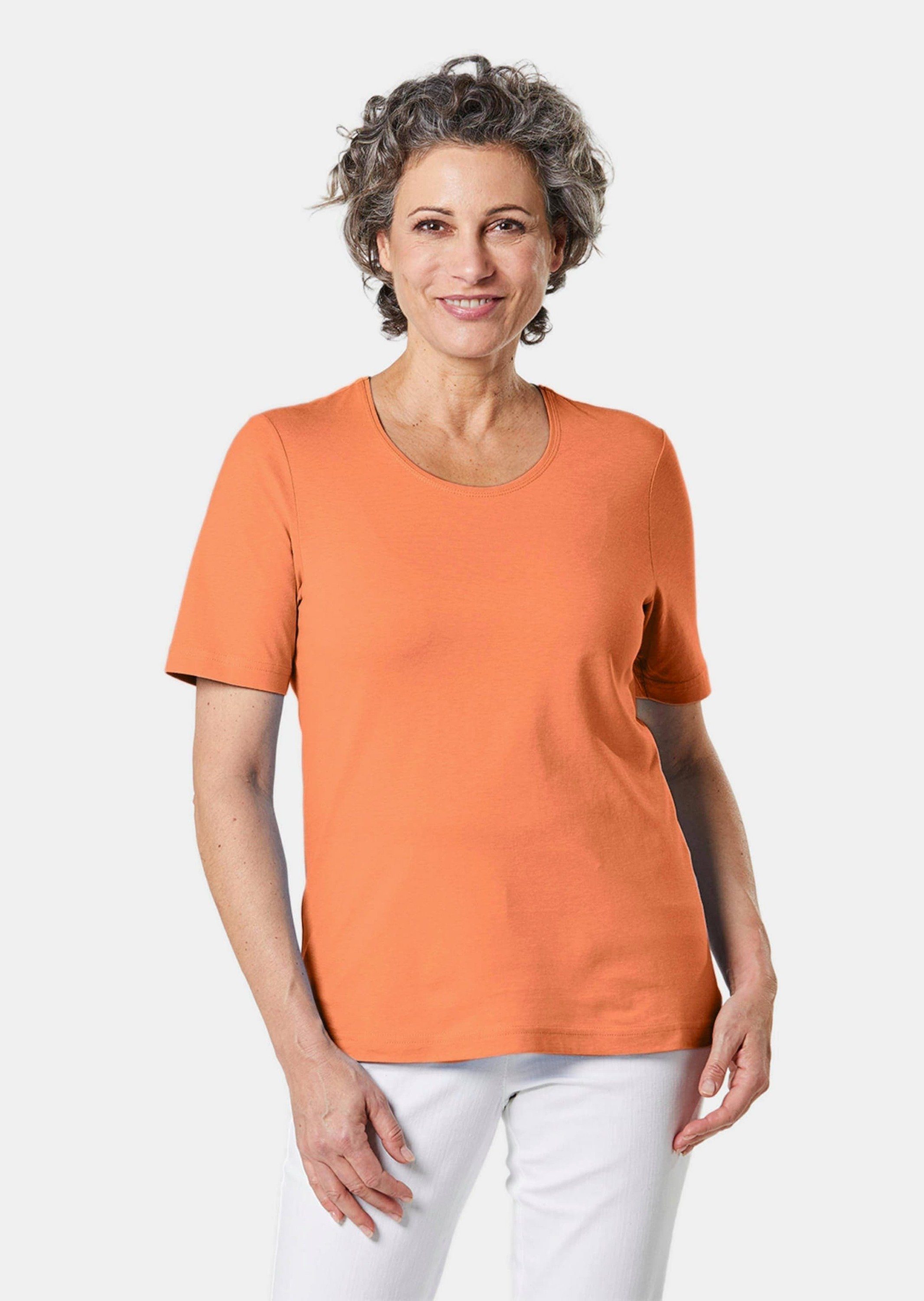 GOLDNER T-Shirt Kurzgröße: Basic T-Shirt aus günstig online kaufen