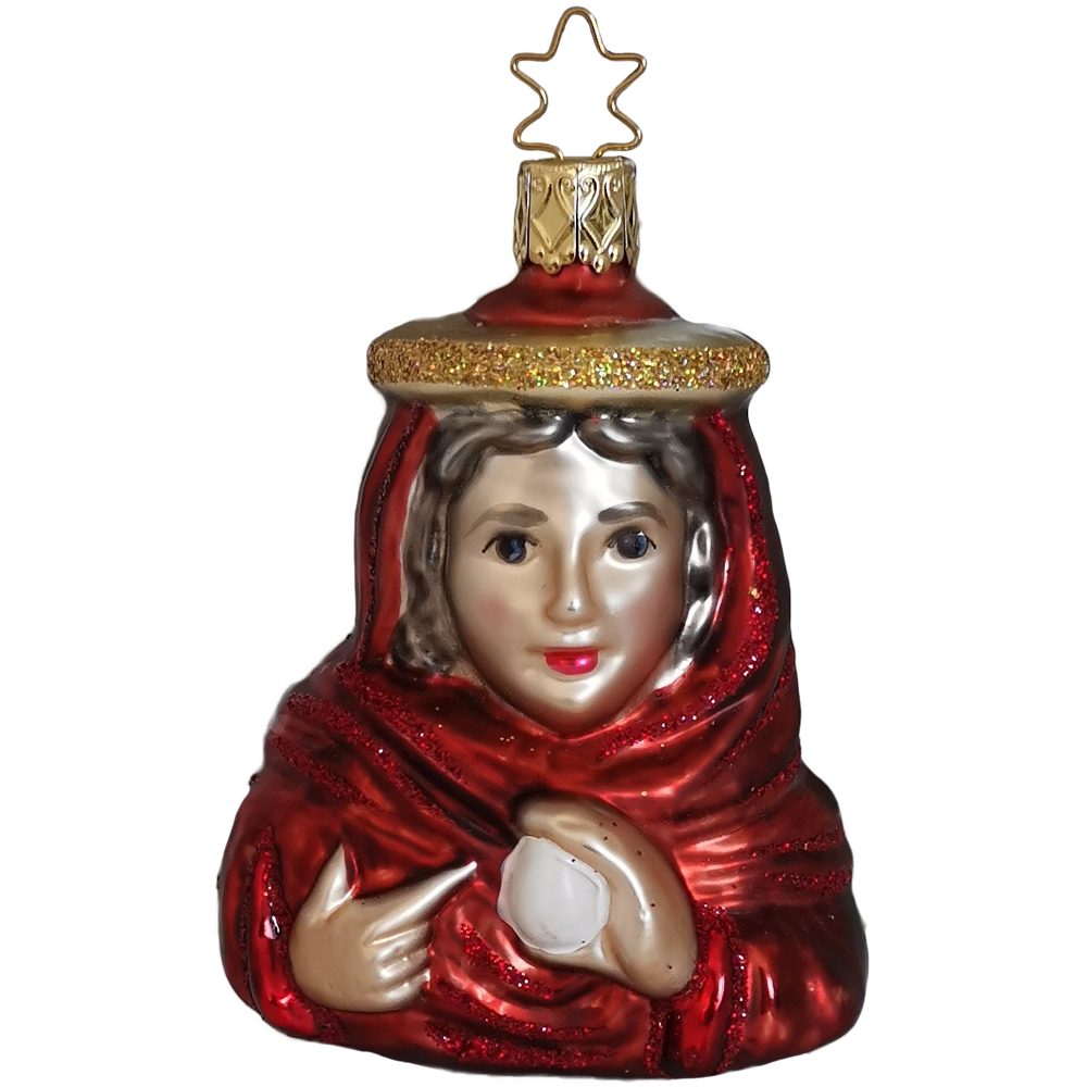 INGE-GLAS® Christbaumschmuck Maria Magdalena 8,5cm (1-tlg), mundgeblasen, handbemalt