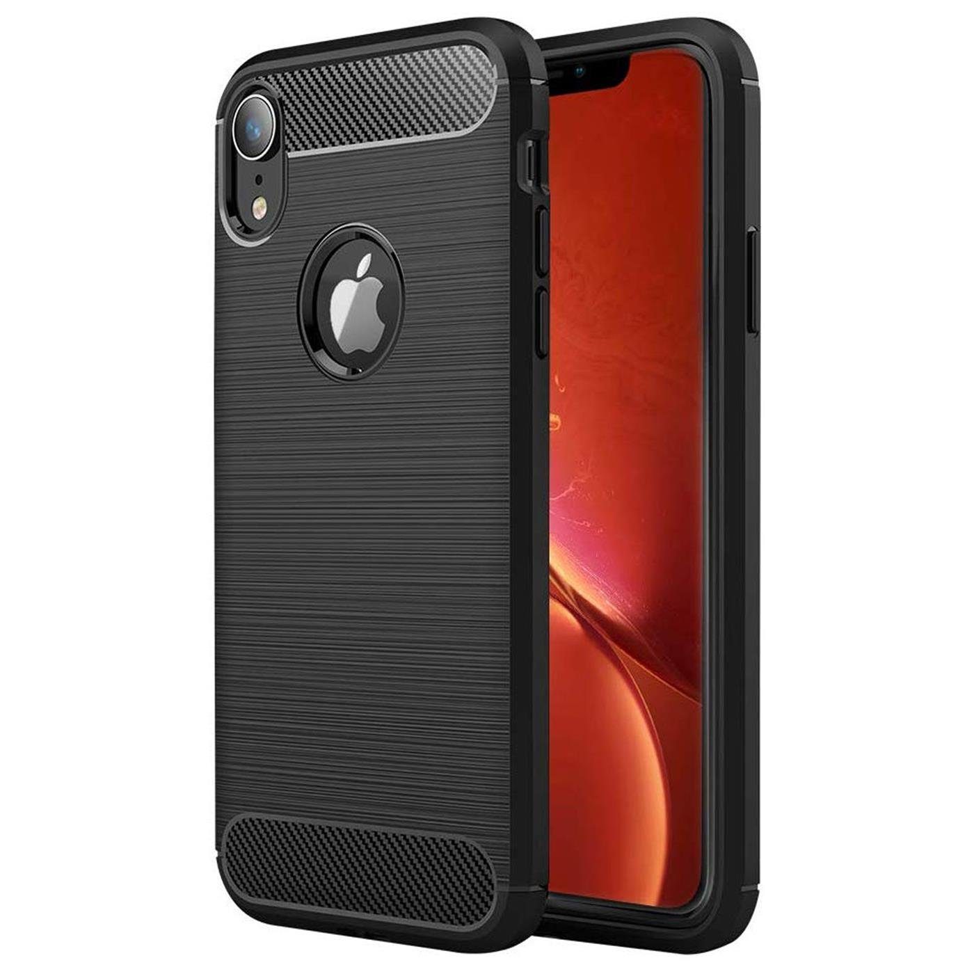 CoolGadget Handyhülle Carbon Handy Hülle für Apple iPhone XR 6,1 Zoll, robuste Telefonhülle Case Schutzhülle für iPhone XR Hülle – Bild 2 von 5