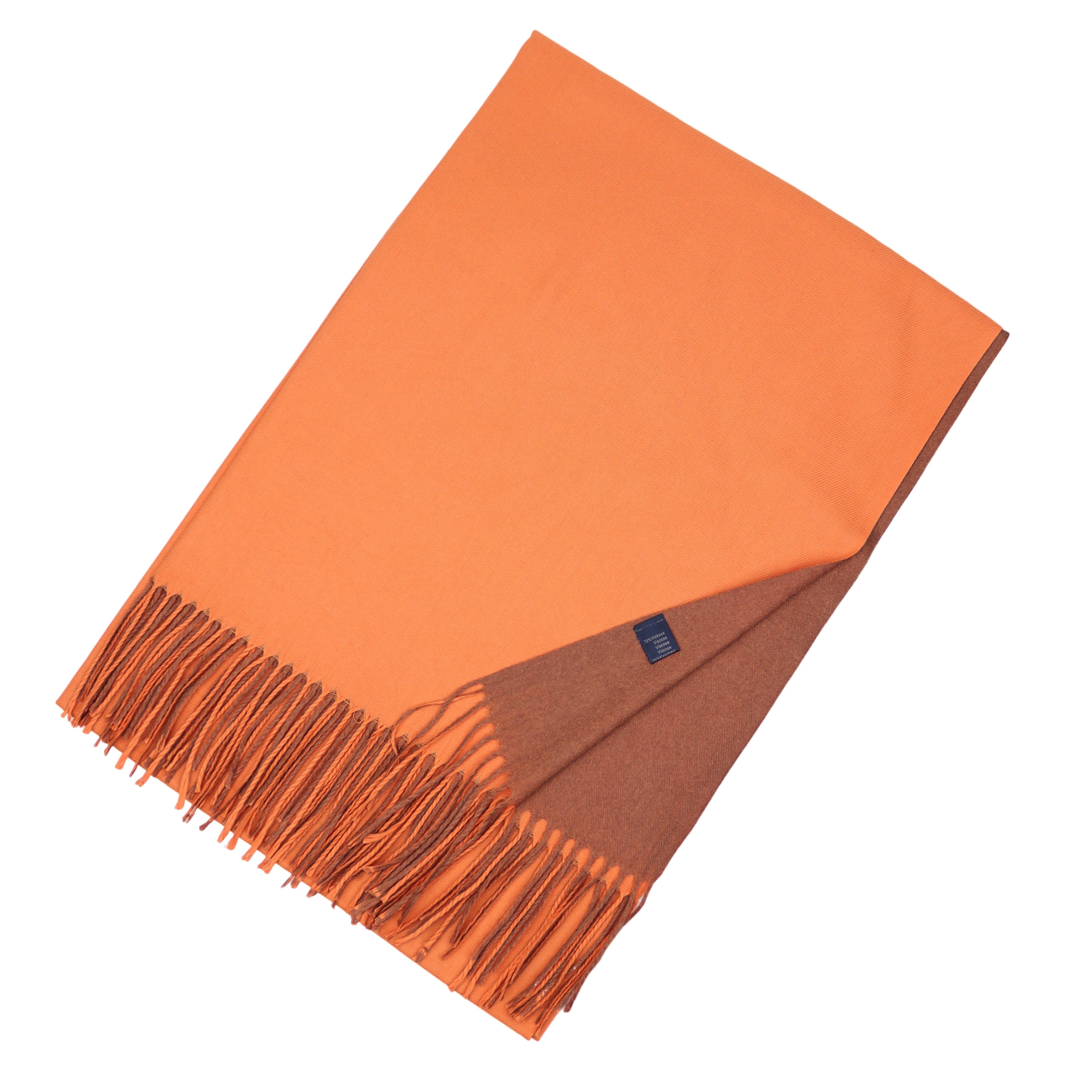 MIRROSI Modeschal weicher und warmer Schal Unifarbe weiseitig tragbar, 70x180cm, (Klassische Uni-Farbe), Damen Halstuch ideal für Herbst und Winter – Bild 2 von 4