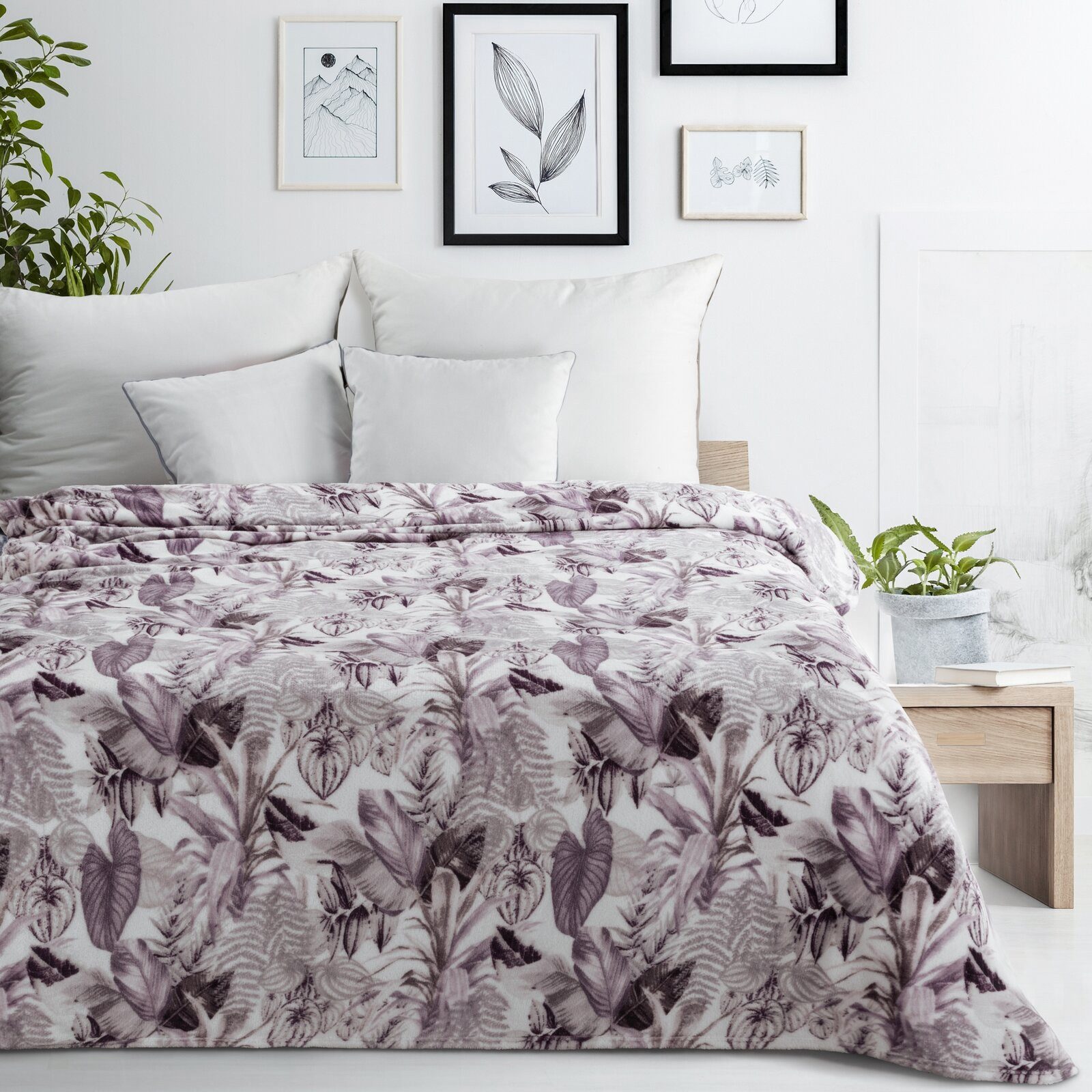 Wohndecke Fleecedecke 150x200 cm, Decke mit günstig online kaufen