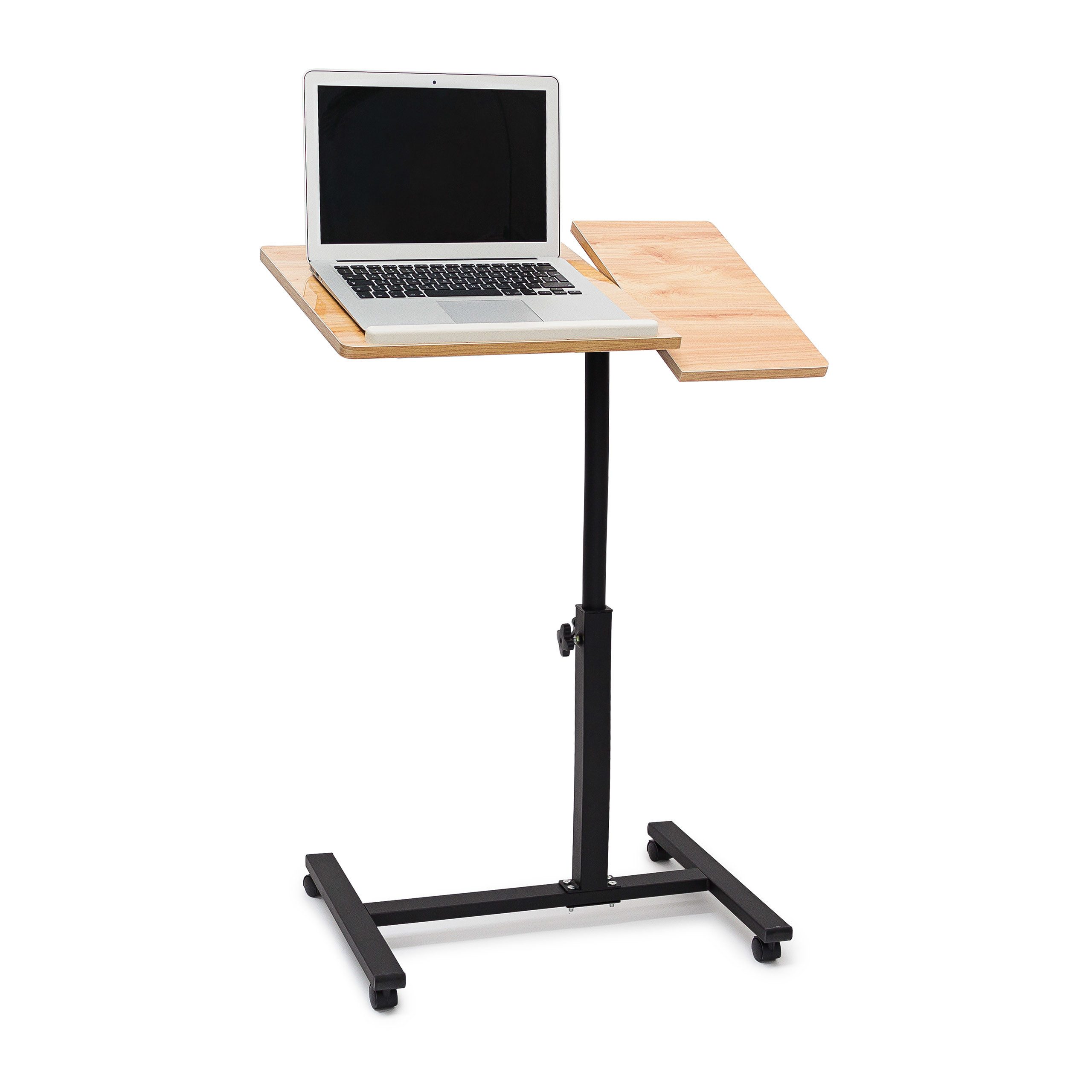 relaxdays Schreibtisch Laptoptisch höhenverstellbar Holz, Gelb günstig online kaufen