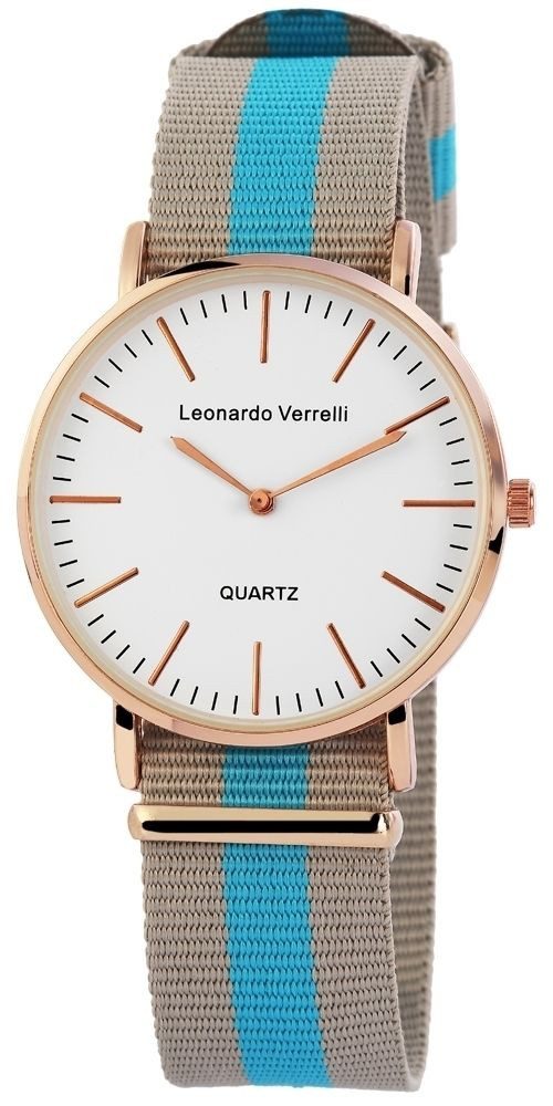 Leonardo Verrelli Quarzuhr Mineralglas