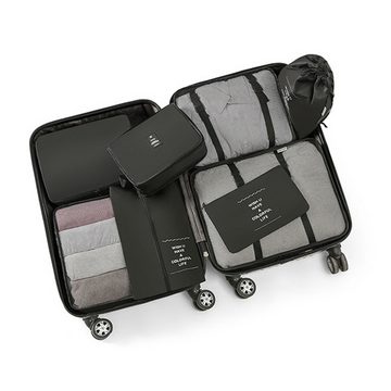 Henreal Kofferorganizer Koffer Organizer, 8 Teilige Wasserdichte Packing Cubes Kleidertaschen