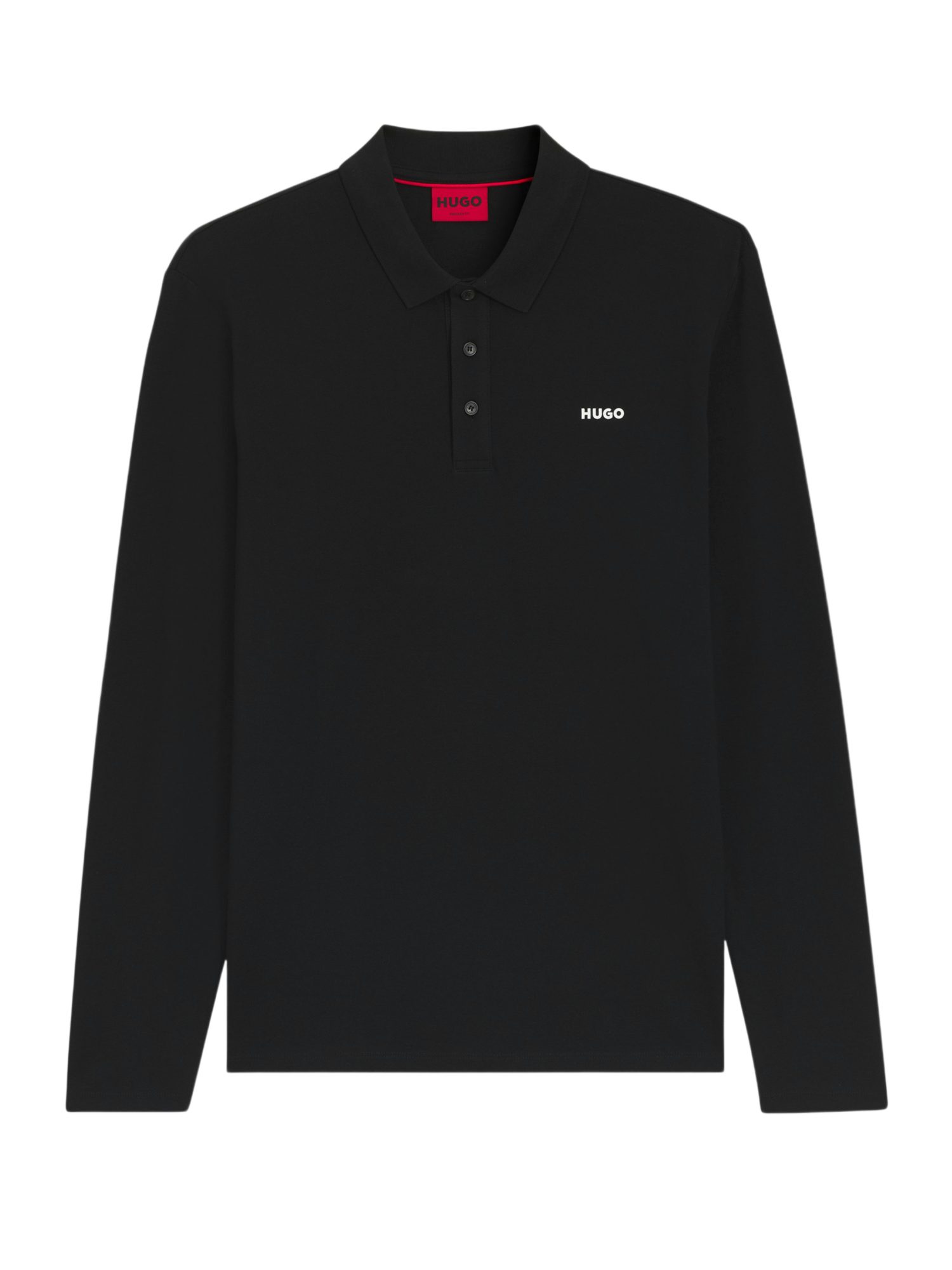 HUGO Langarm-Poloshirt