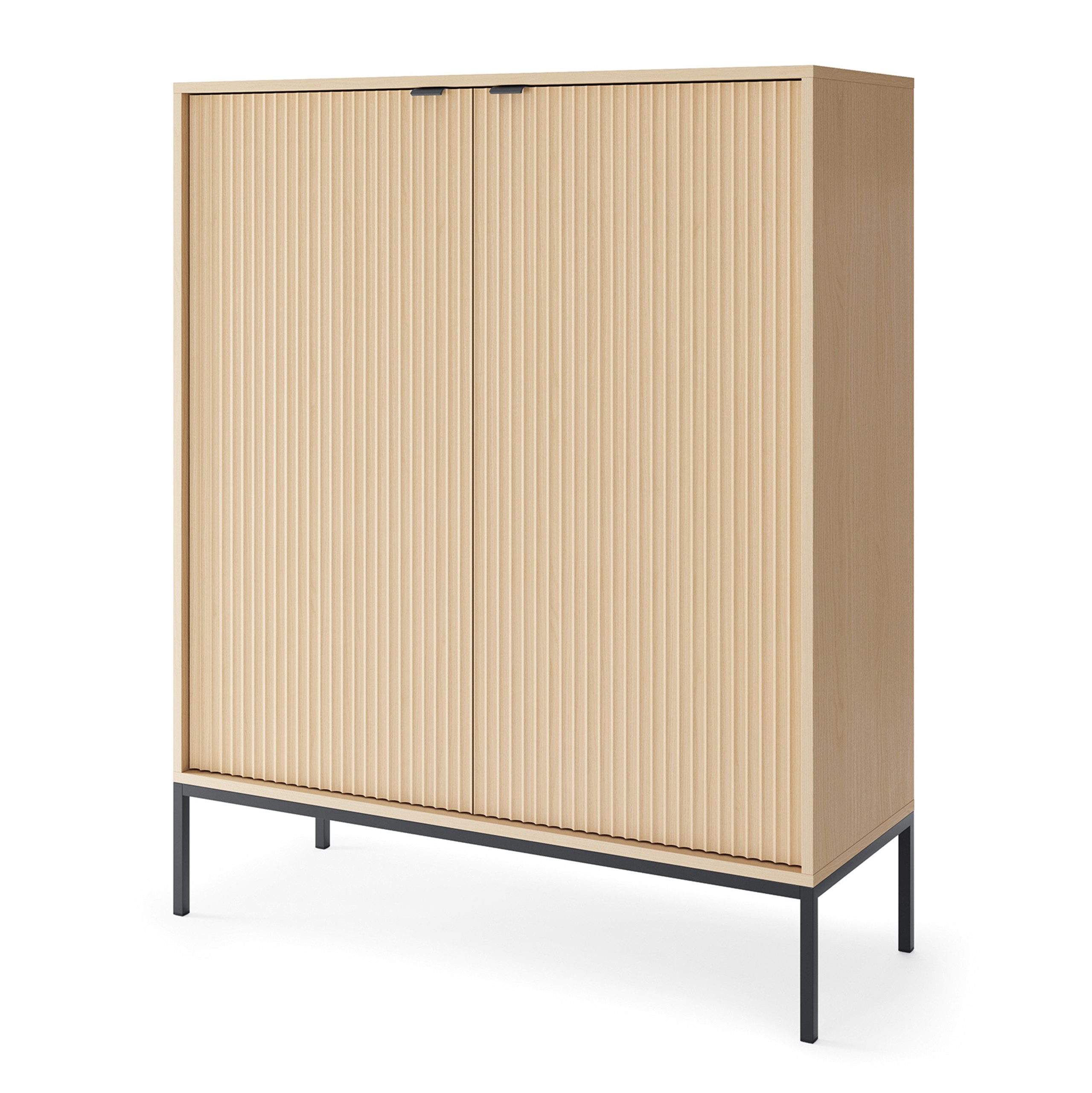 Kommode STELLARE 104 cm Sideboard mit 2 Türen Eichefarben