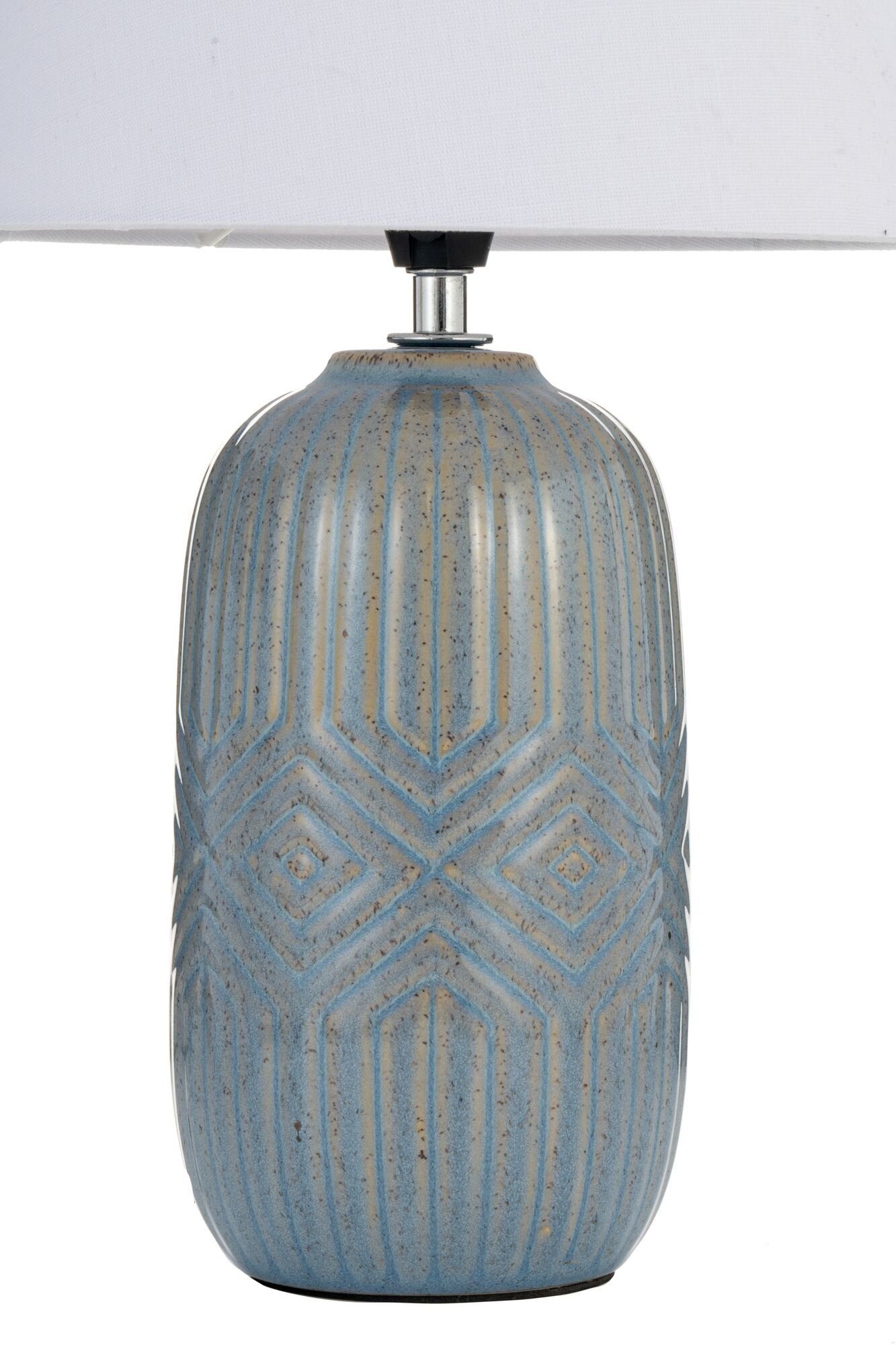 Pauleen Tischleuchte Glowing Hug max20W Blau/Beige 230V Stoff/Keramik, ohne Leuchtmittel, E14 – Bild 5 von 5