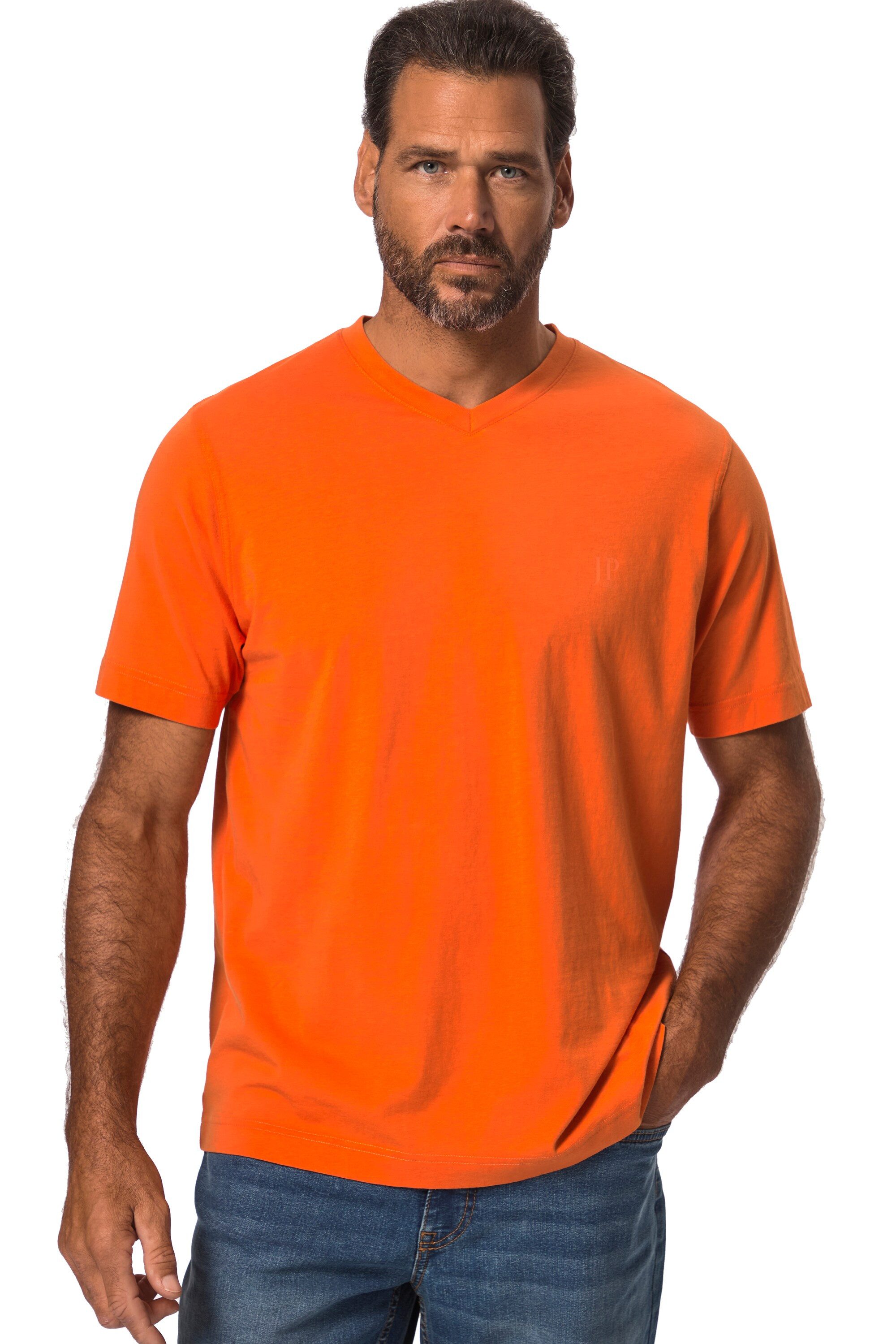 JP1880 T-Shirt T-Shirt V-Ausschnitt Halbarm bis 8 XL (2-tlg) günstig online kaufen