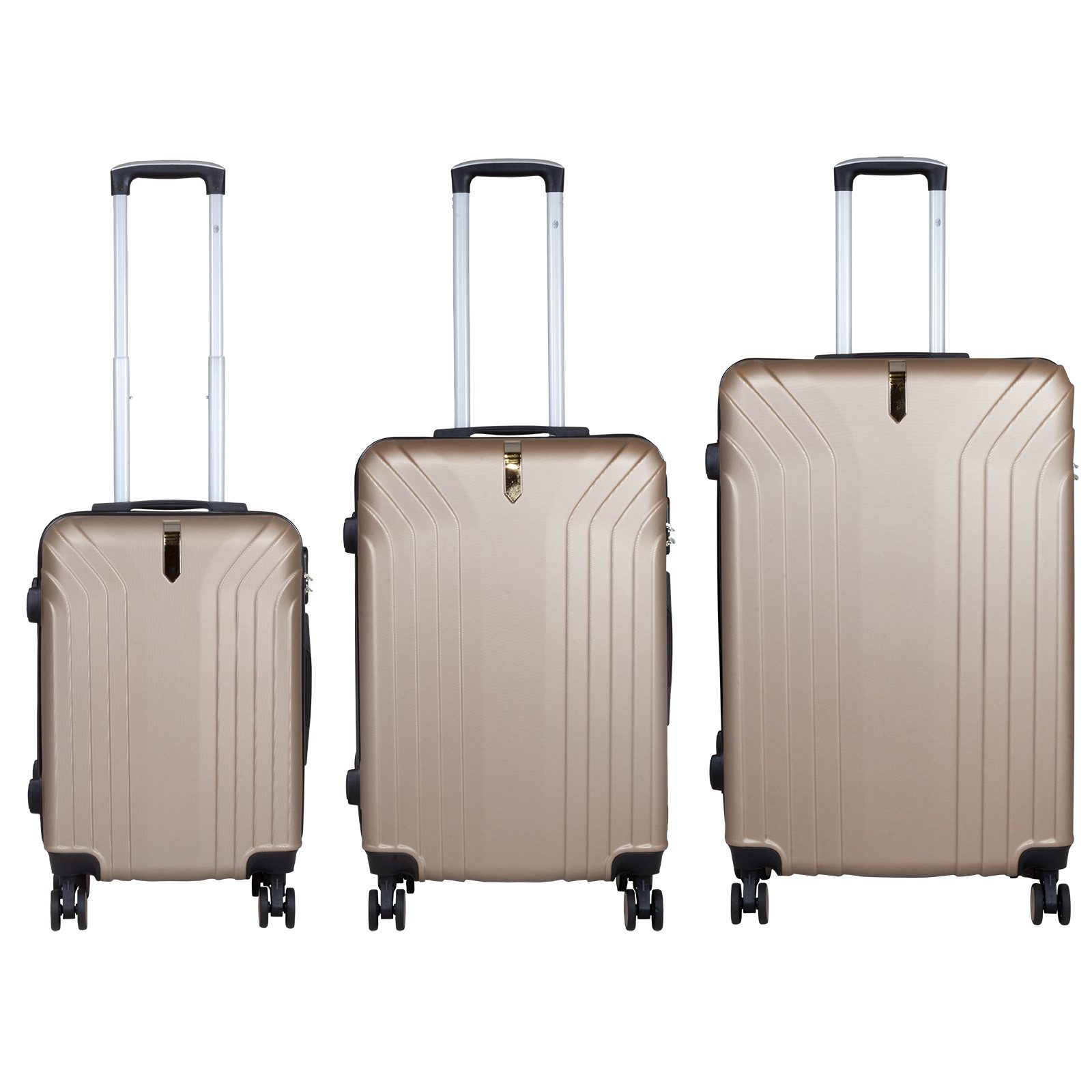 Trendyshop365 Trolleyset Kofferset 3tlg Palma24, (Hartschale, Trolleyset), ABS, robust und kratzunempfindlich