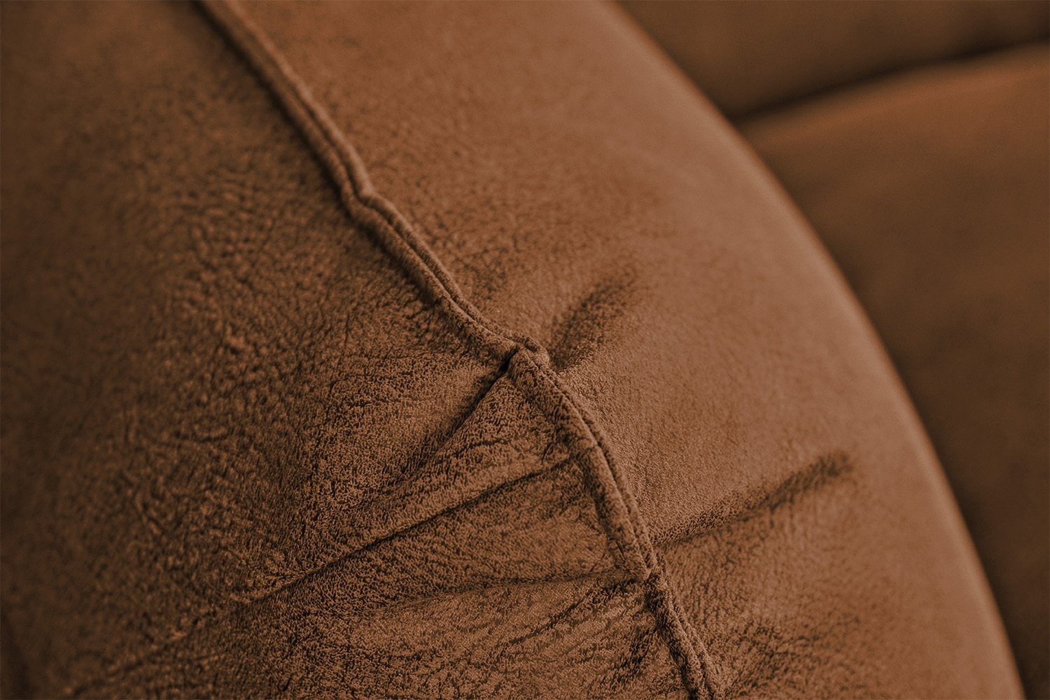 Big-Sofa Vintagelook, Leder DAVITO, im Farben Lederimitat oder versch. KAWOLA Longchair