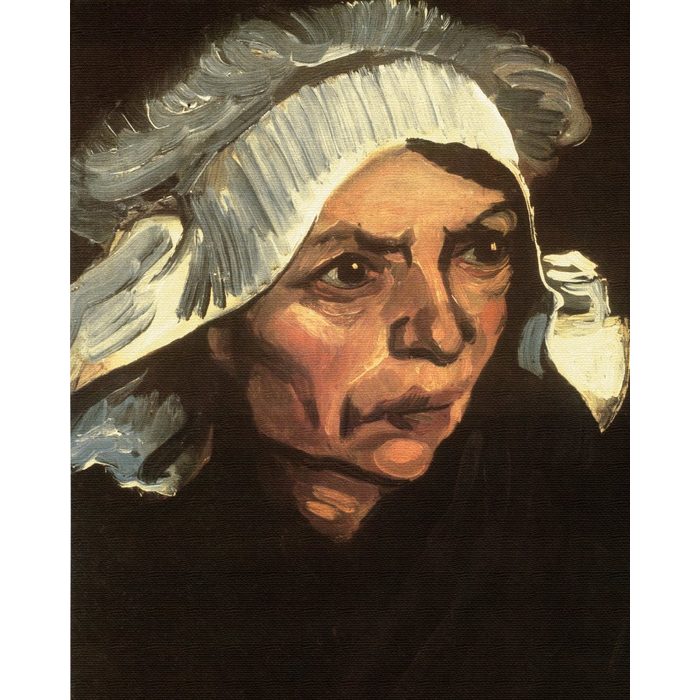 1art1 Kunstdruck Vincent Van Gogh - Kopf Einer Bäuerin Mit Weißer Haube