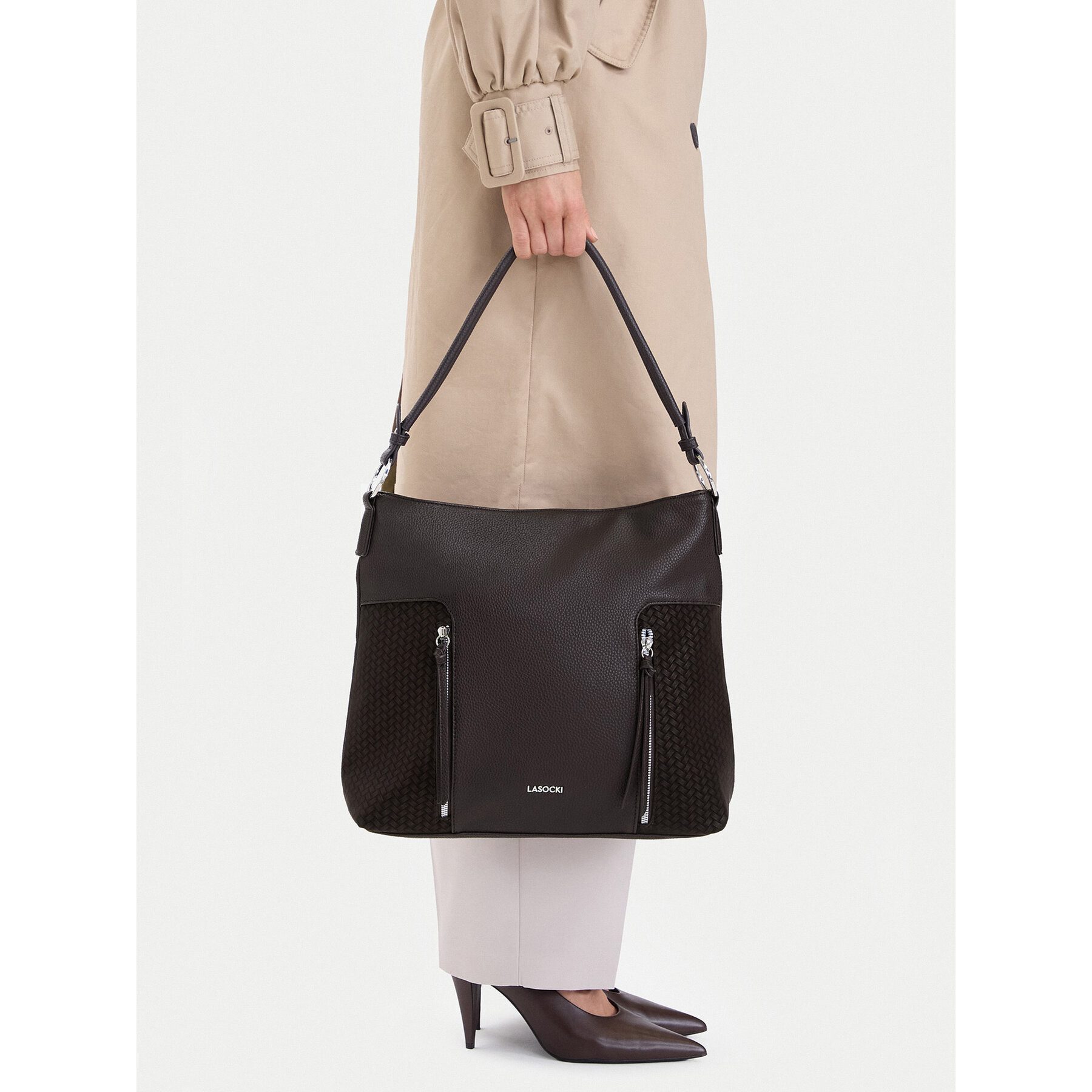 LASOCKI Umhängetasche Lasocki Damen Tasche 5907964102144 Braun