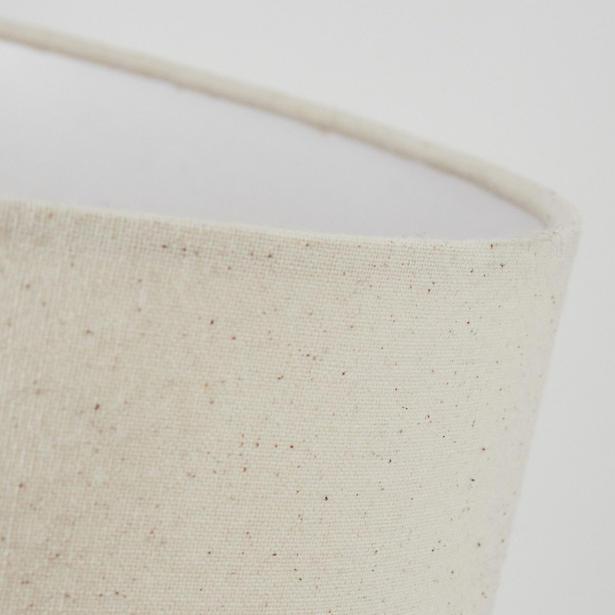 hofstein Stehlampe Stehlampe aus Holz/Metall im skandinavischen Design, Stehleuchte im Boho-Style mit Fußschalter und Stoffschirm, E27, 155 cm