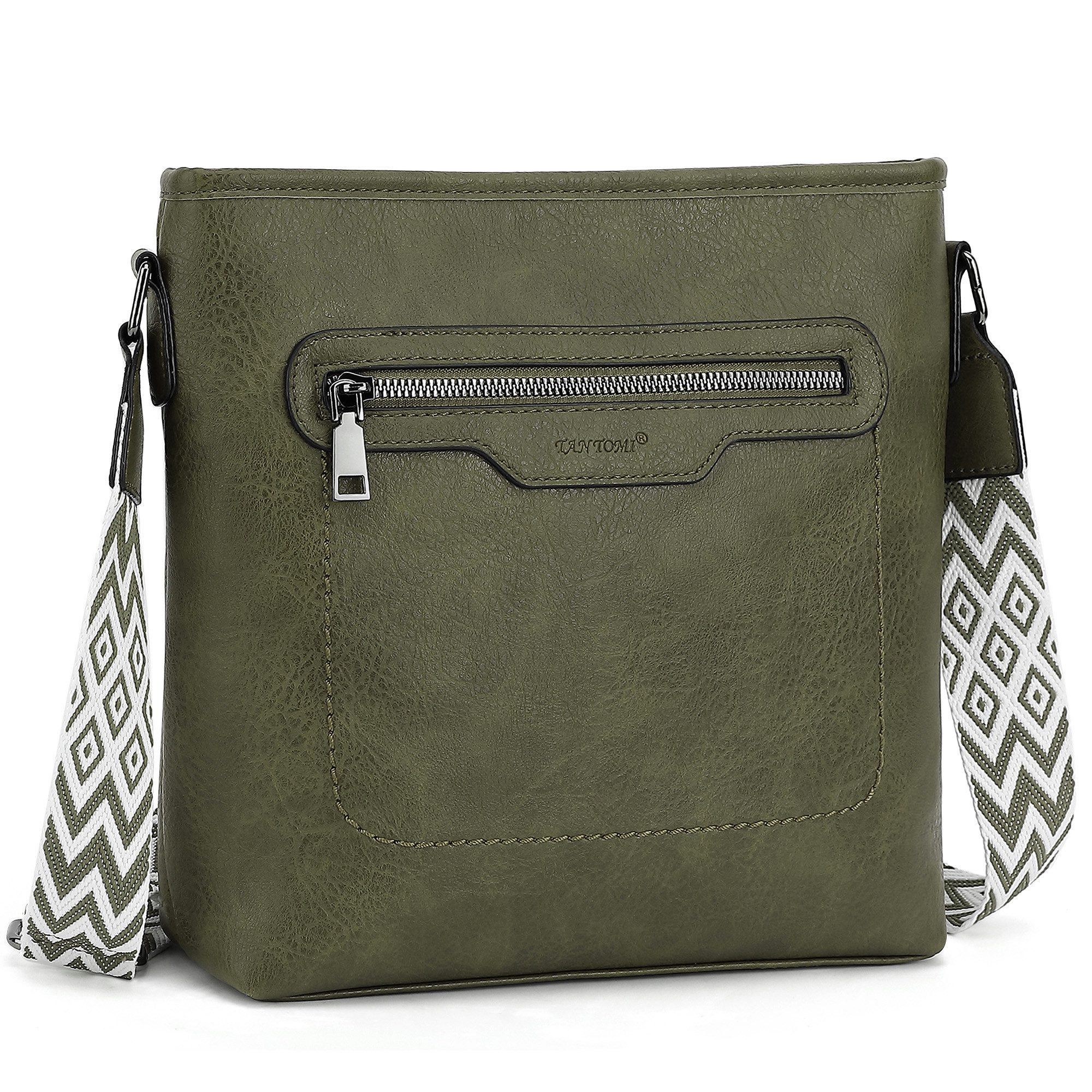 TAN.TOMI Schultertasche Henkeltasche für Damen Modische Umhängetasche Crossbody Bag, Multi-Taschen-Design, Gesäßtasche, verstellbare Schultergurte