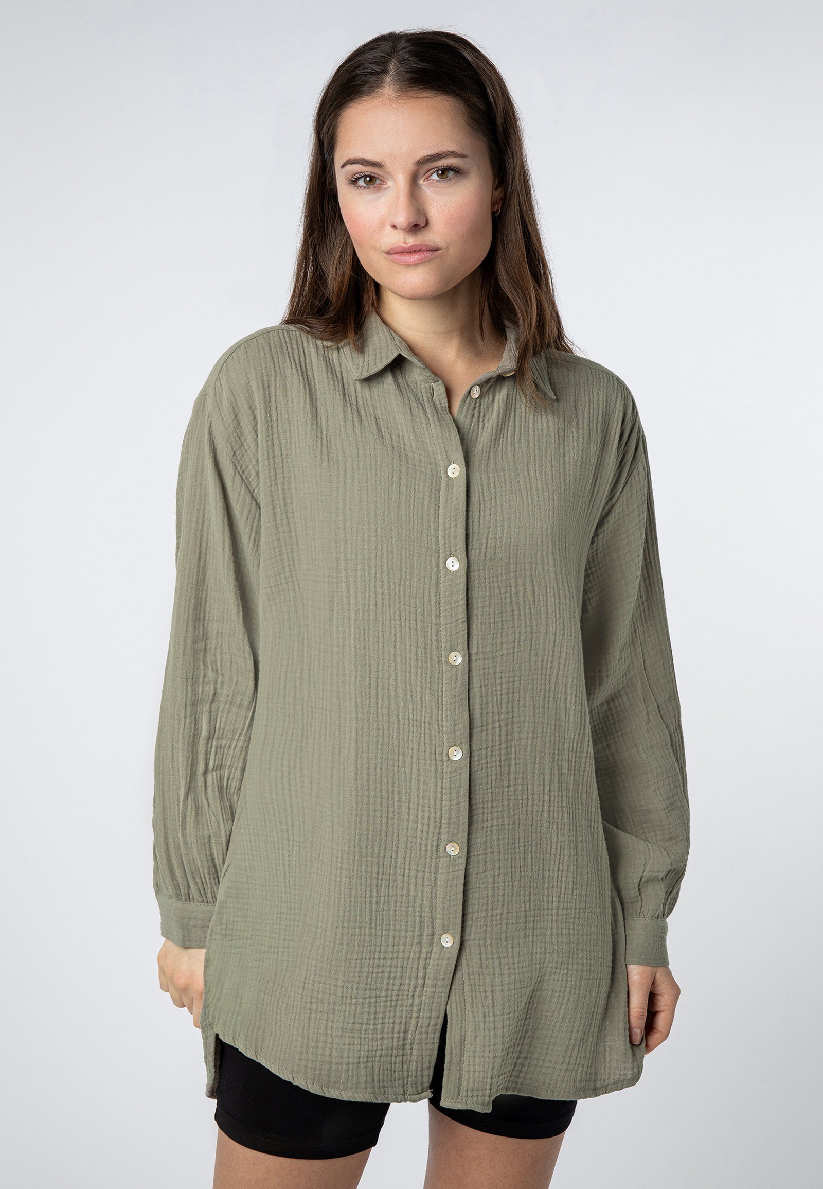 SUBLEVEL Langarmbluse Damen Musselinbluse langarm mit günstig online kaufen