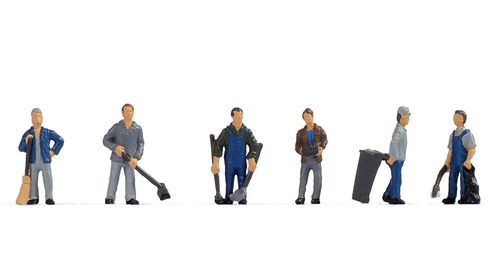 NOCH Dekofigur Hausmeister Set mit Modellfiguren, handbemalt, aus