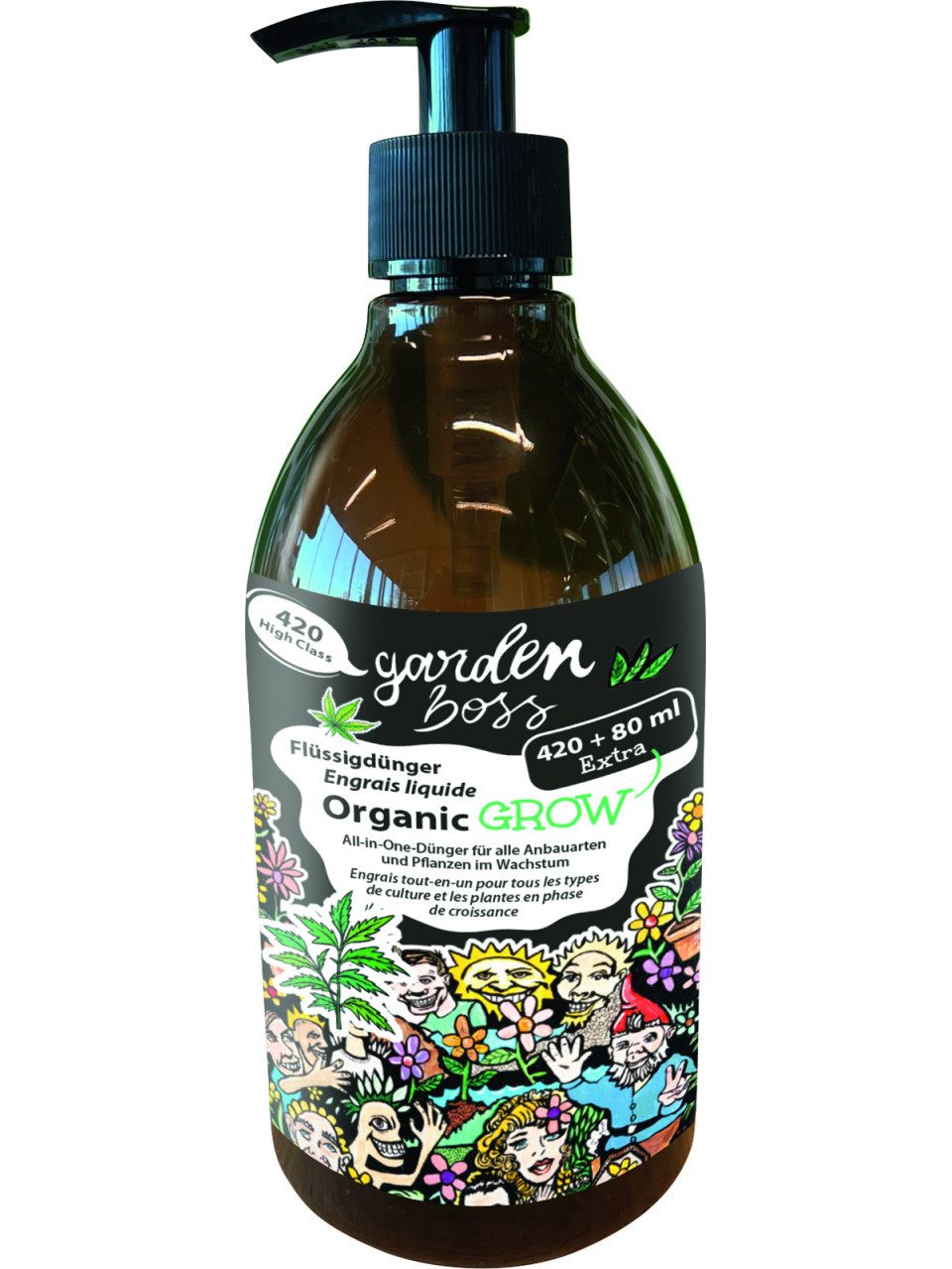 Gardenboss Pflanzendünger Gardenboss Grow Dünger 500 ml