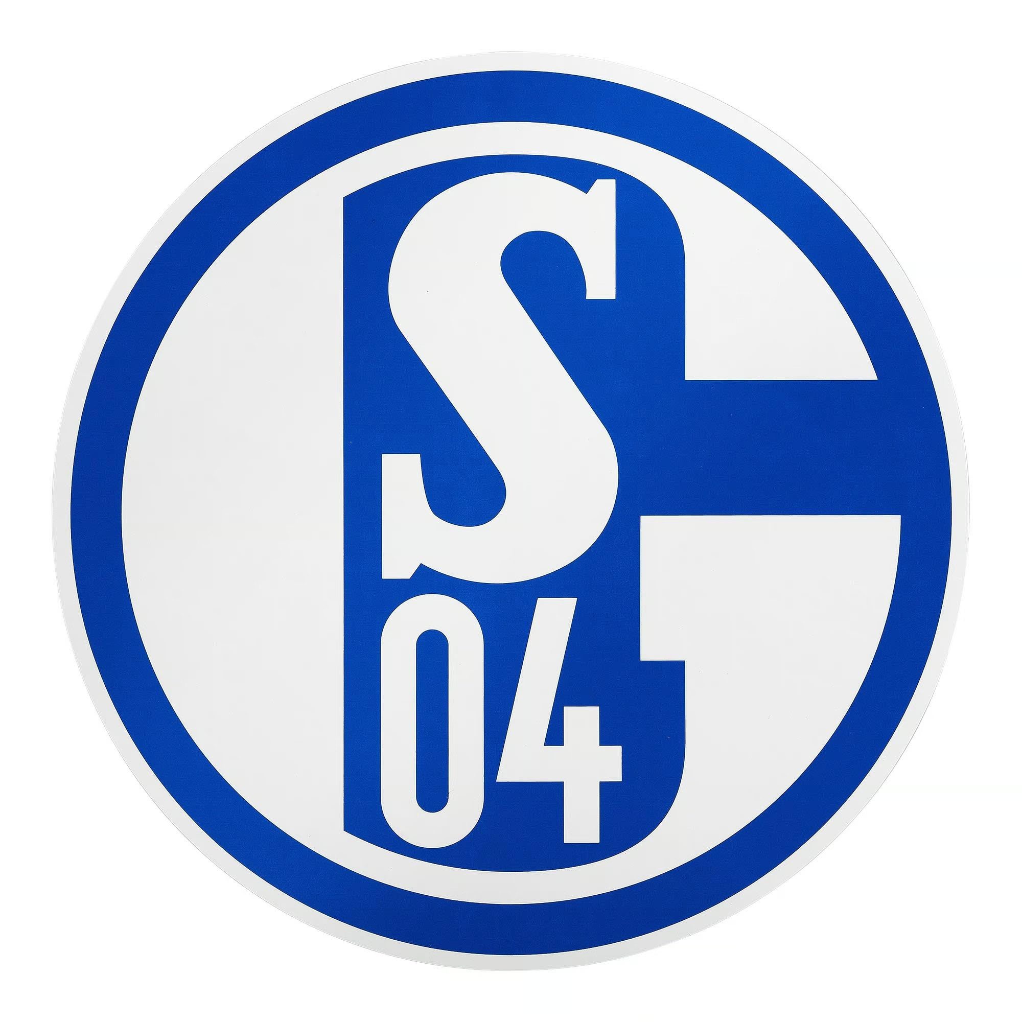 FC Schalke 04 Aufkleber Aufkleber Blau und Weiß 20cm, (1tlg) – Bild 2 von 2