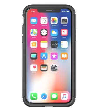 Tech21 Handyhülle Tech21 EVO Tactical Cover 3m Aufprall-Schutz Hülle Case für Apple iPhone X / XS 14,73 cm (5,8 Zoll), Farbe Schwarz