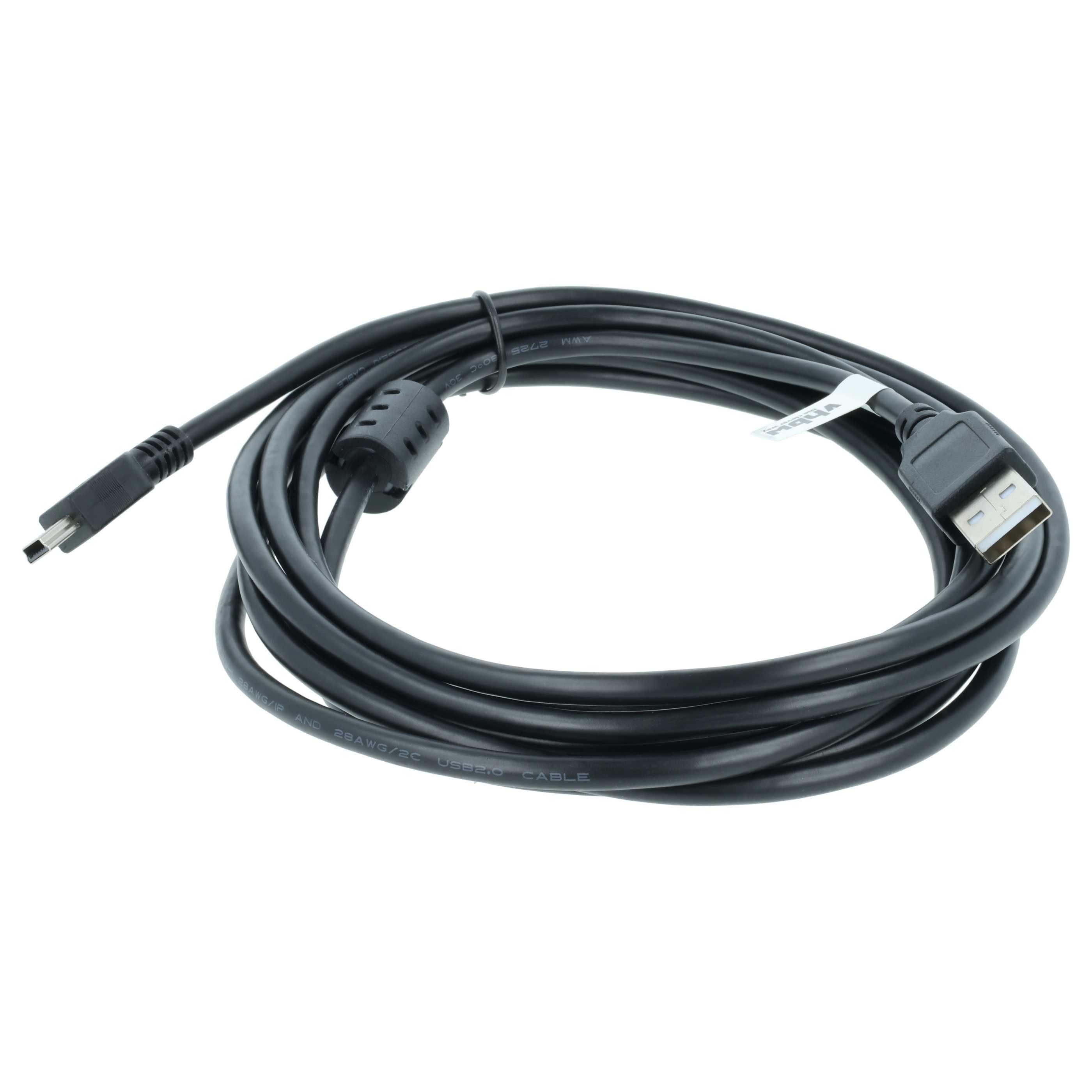 vhbw Ersatz für Panasonic K2KZ4CB00008, K2KYYYY00225, K2KZ4CB00011, USB-Kabel