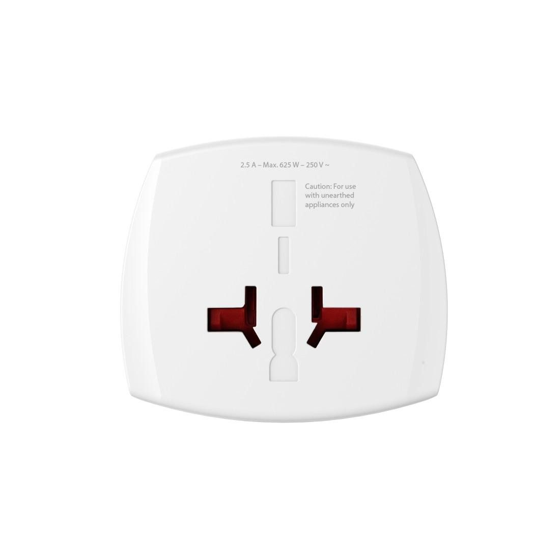 Hama Weltreiseadapter, 2-polig, weltweit einsetzbar Reiseadapter