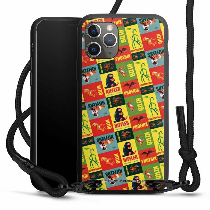 DeinDesign Handyhülle Phantastische Tierwesen Offizielles Lizenzprodukt Fantasy Apple iPhone 11 Pro Premium Handykette Hülle mit Band Cover mit Kette