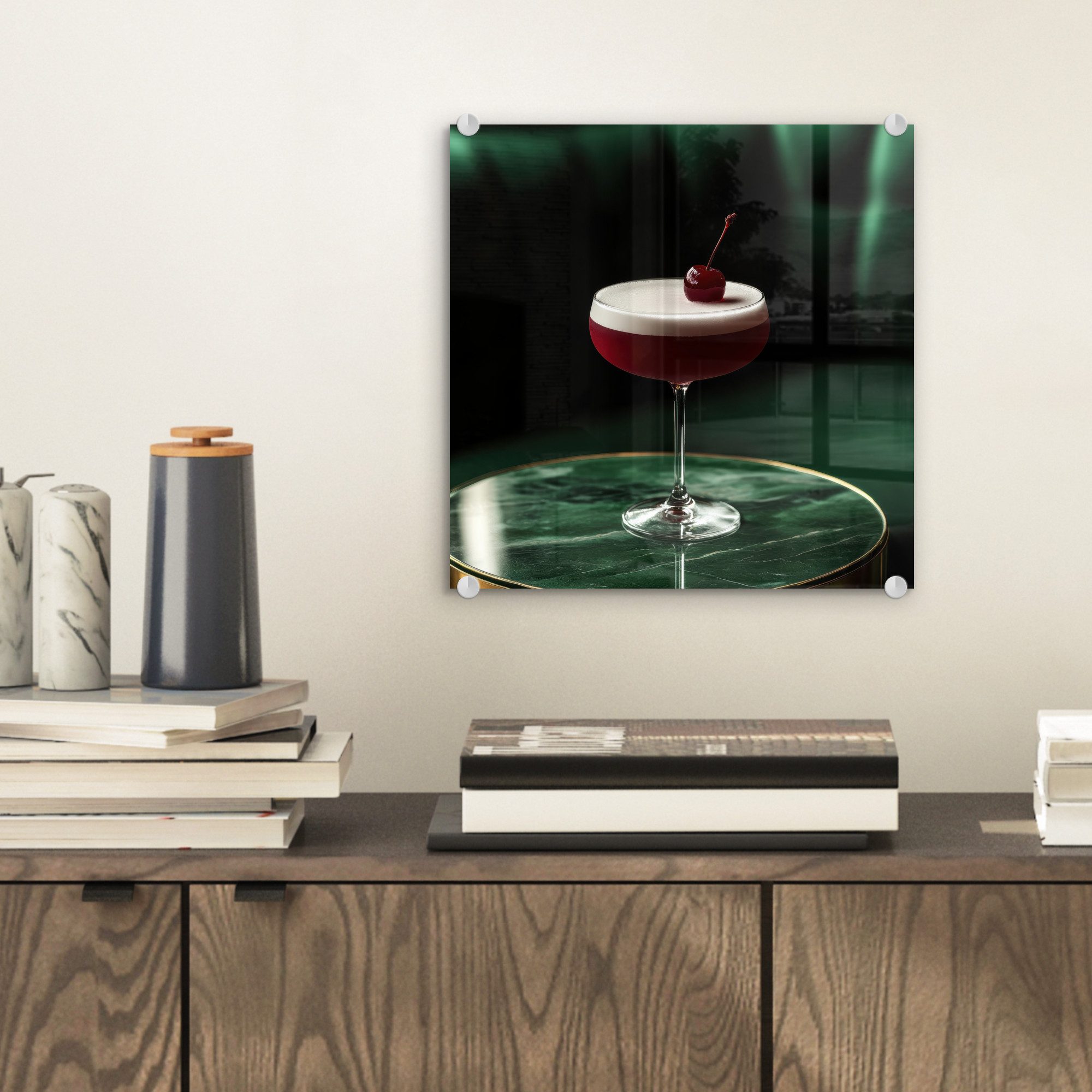 MuchoWow Acrylglasbild Kirsche - Cocktail - günstig online kaufen