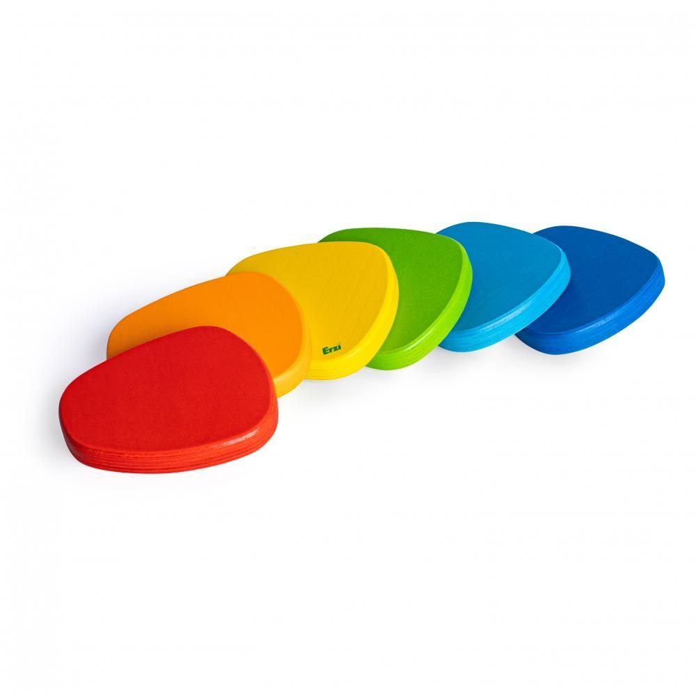 zum (Set, und Spielen 6-St), Balanciersteine Erzi® Regenbogen Lernen Lernspielzeug