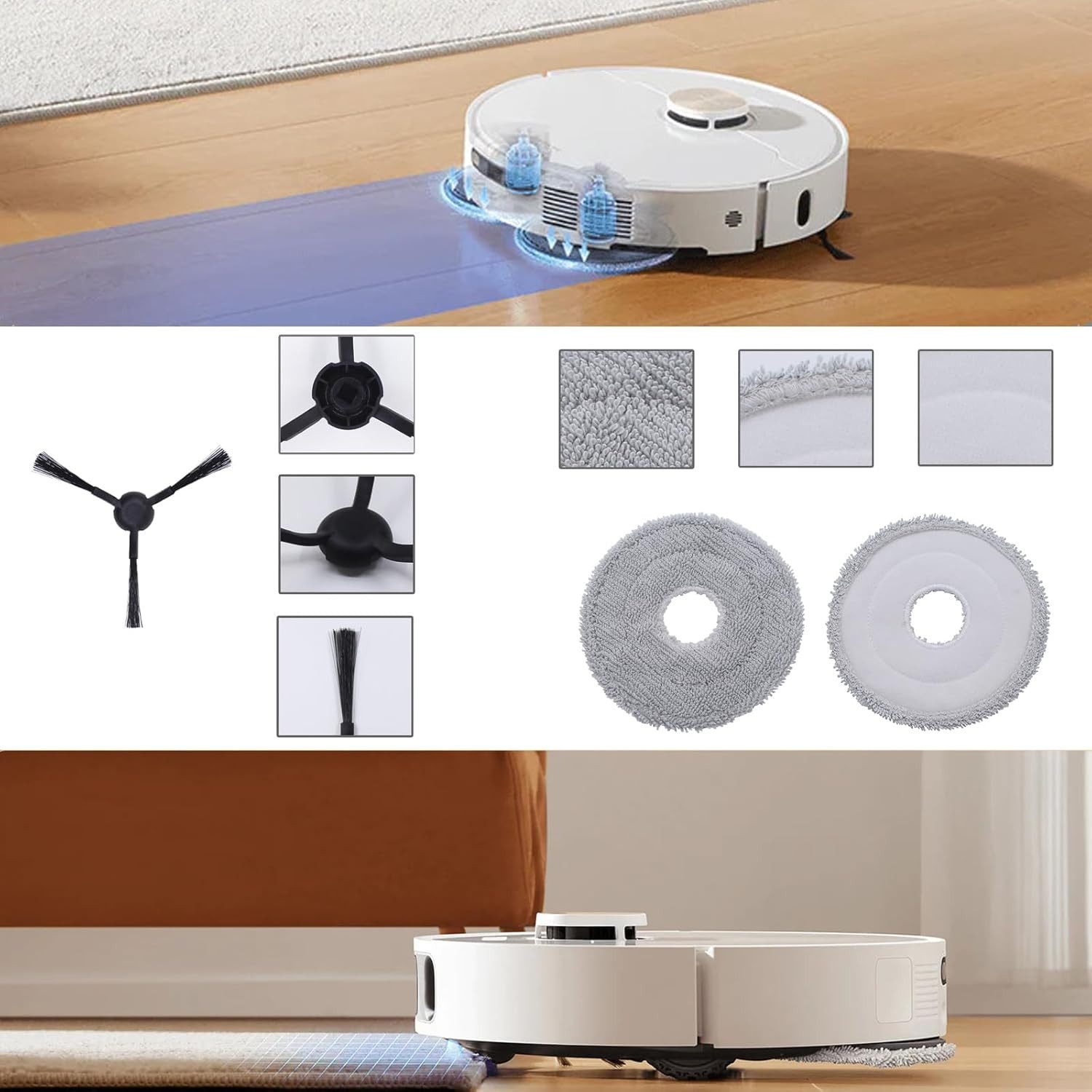 FELIXLEO Reinigungsbürsten-Set Geoviizon Ersatzset für Dreame L10s Ultra Hauptbürste Filter, (1-tlg)