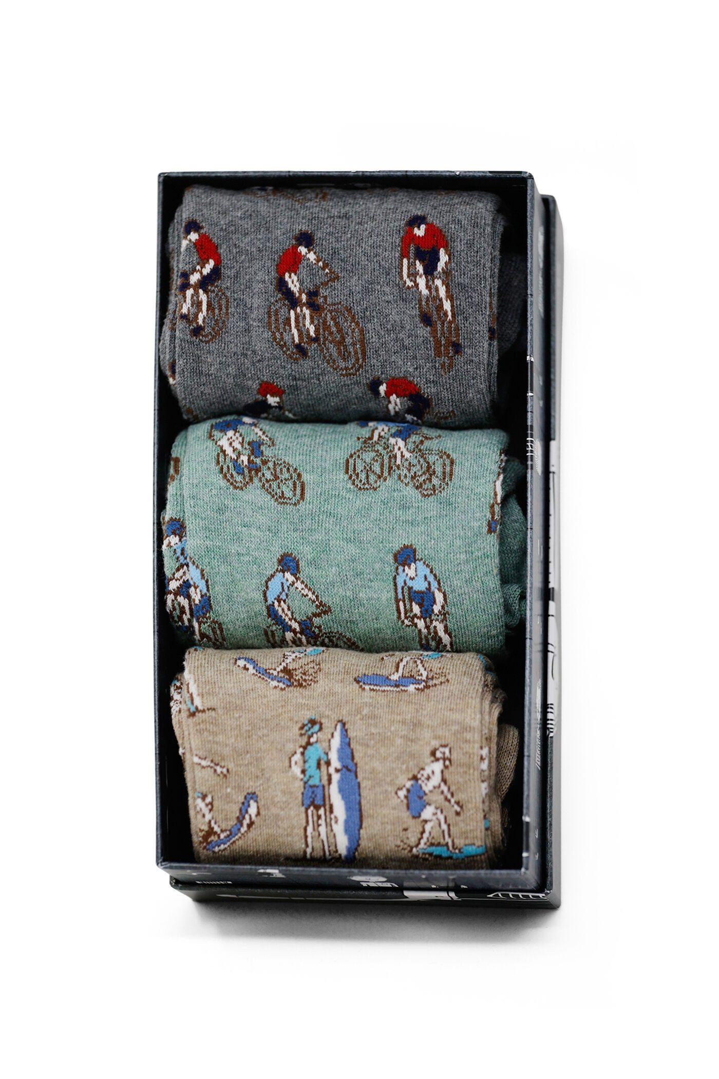 REAL GUYS by J.PLOENES Socken 2702L (3-Paar) im 3er Set, in dekorativer Geschenkbox